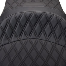 Drag Specialties Freedom Seat - Vinyl - Double Diamond Black Stitch - FLH '09-'23 [MPN: 0801-1481]_1176167