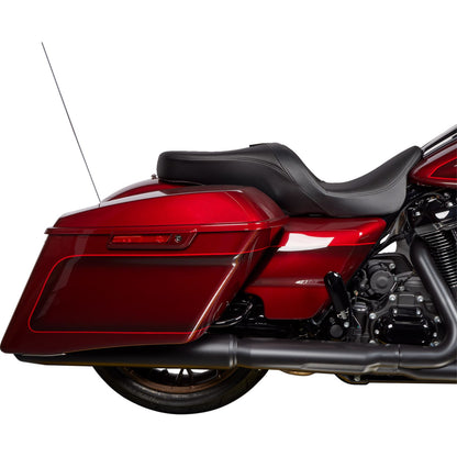 Drag Specialties Freedom Seat - Solar Leather - Black - Smooth - FLH '09-'23 [MPN: 0801-1485]_1176180