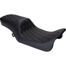 Drag Specialties Predator 2Up Seat - Vinyl - Double Diamond Black Stitch - FLH '08-'23 [MPN: 0801-1490]_1176114