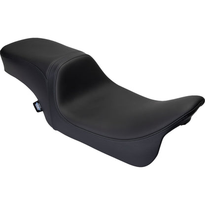 Drag Specialties Predator 2Up Seat - Solar Leather - Black - Smooth - FLH '08-'23 0801-1495_1176249