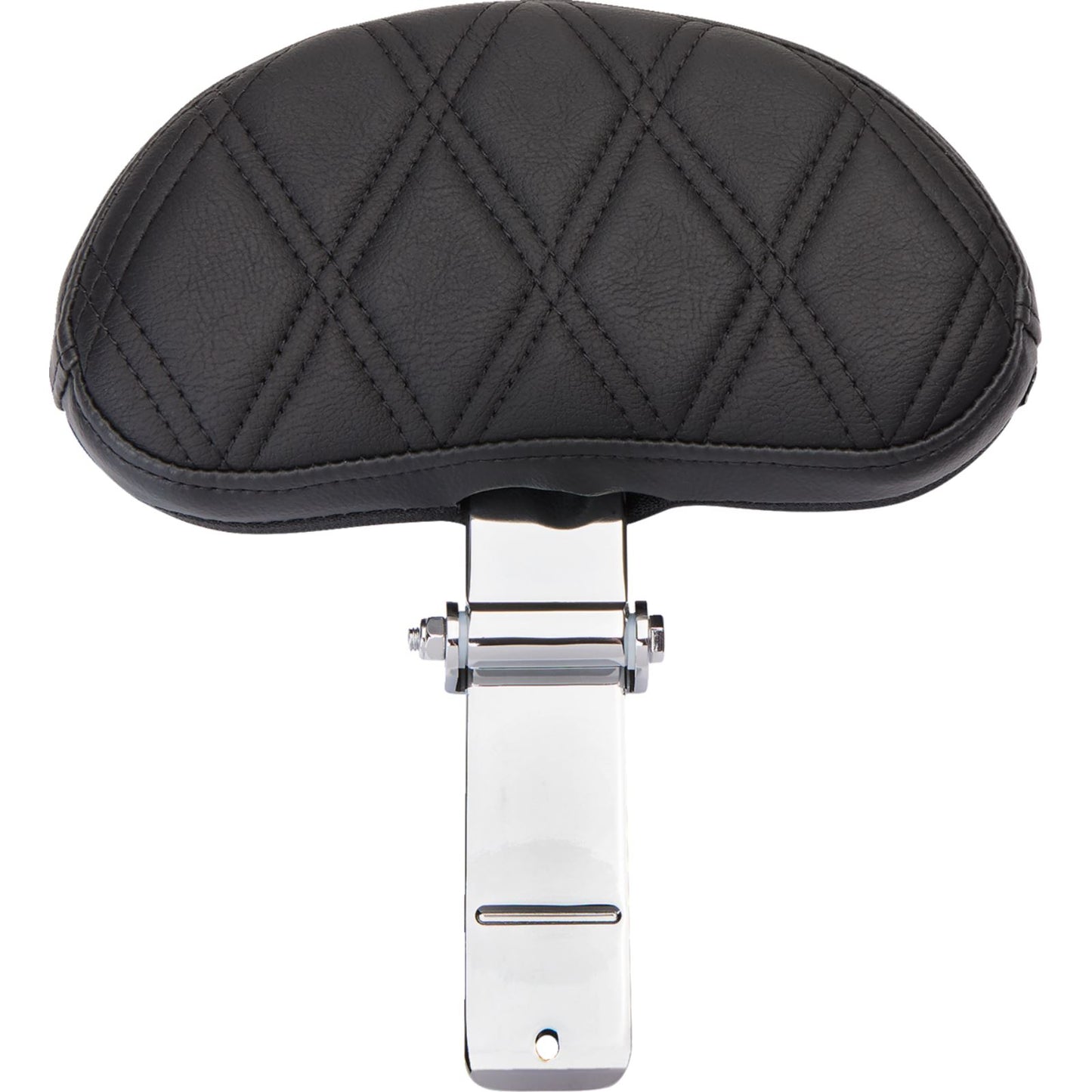 Drag Specialties EZ Glide II Backrest - Small - Vinyl - Double Diamond Black Stitch [MPN: 0822-0537]_1176252
