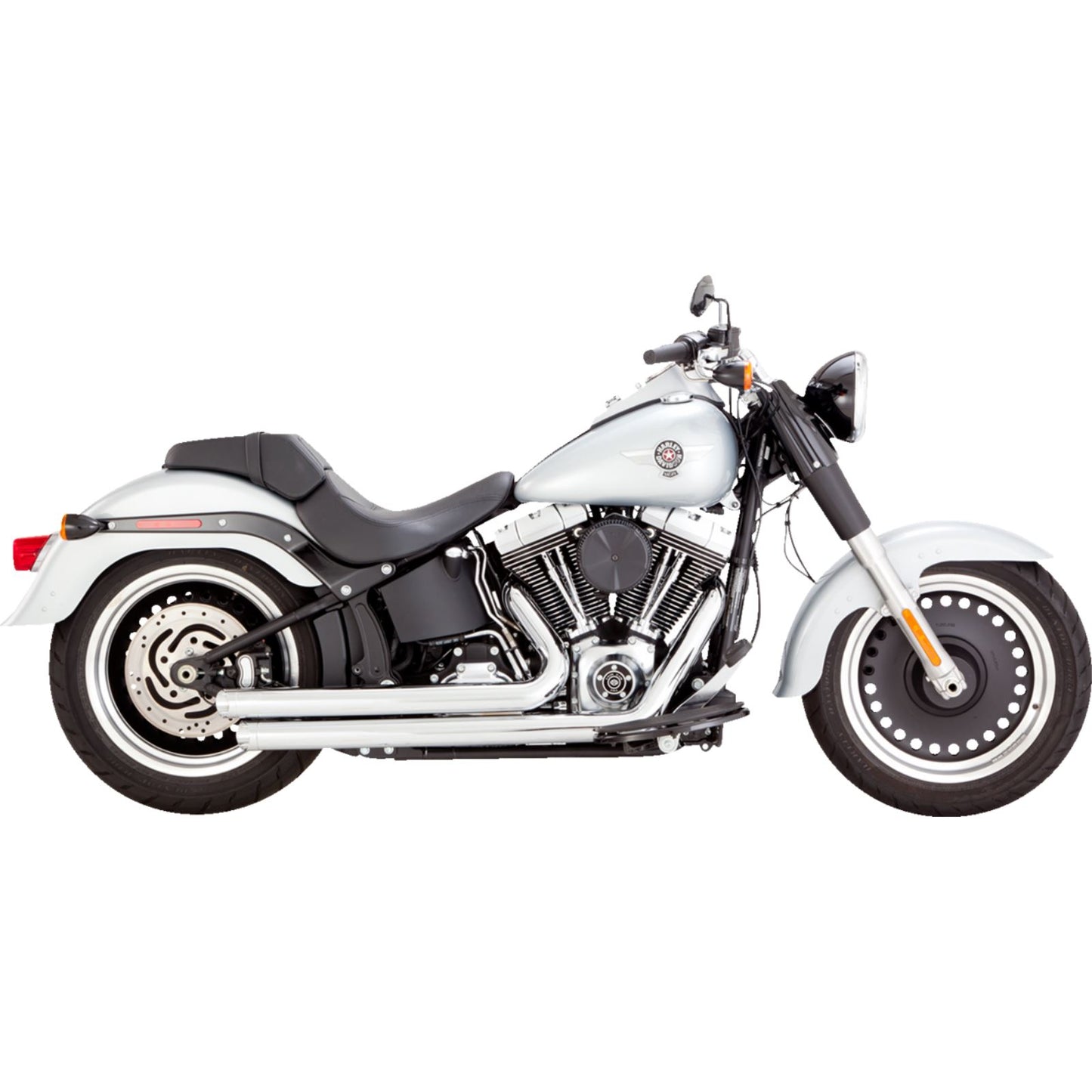 Vance And Hines Big Shots Staggered Exhaust System - Chrome for Harley-Davidson 17959_1265282