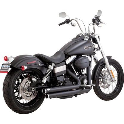Vance And Hines Big Shots Staggered Exhaust System - Matte Black for Harley-Davidson 47958_1265287