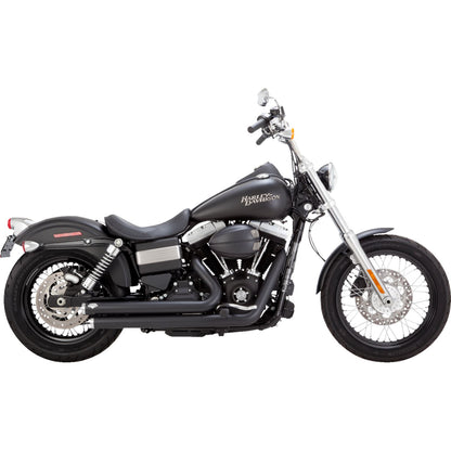 Vance And Hines Big Shots Staggered Exhaust System - Matte Black for Harley-Davidson 47958_1265288