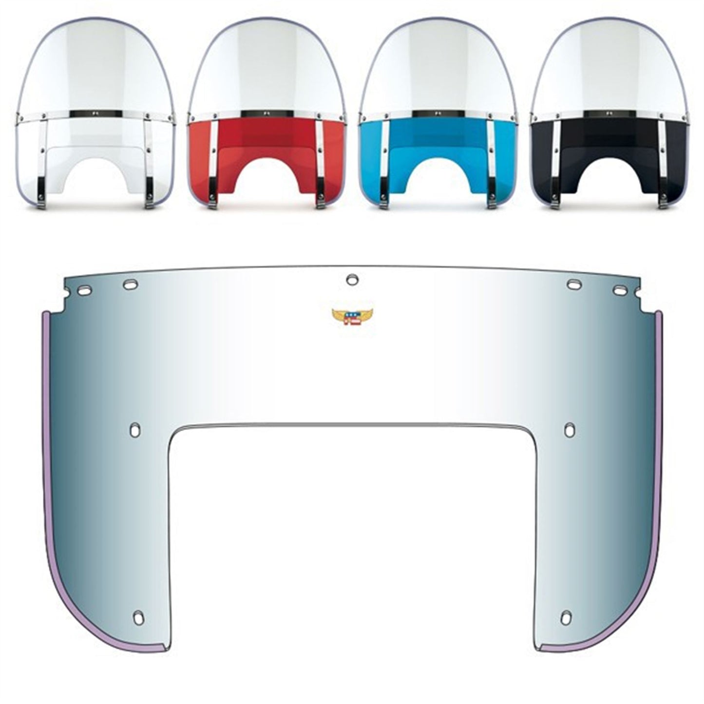 National Cycle Replacement Lower Windows for Heavy Duty Windshields 22000_1501555