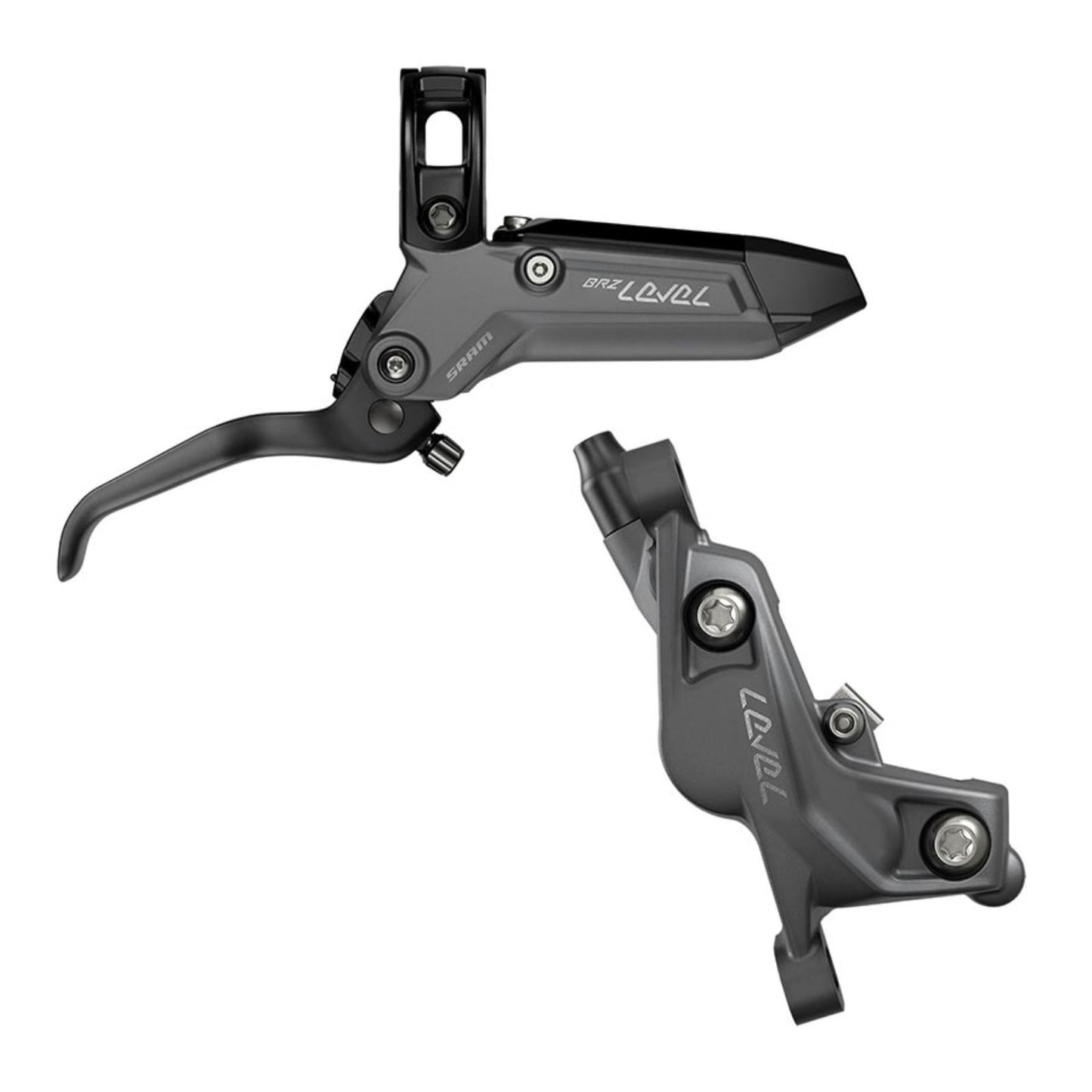 SRAM Level Bronze Stealth 4P  MTB Hydraulic Disc Brake  Front  Post mount  Grey [MPN: 00.5018.231.000]_1176391