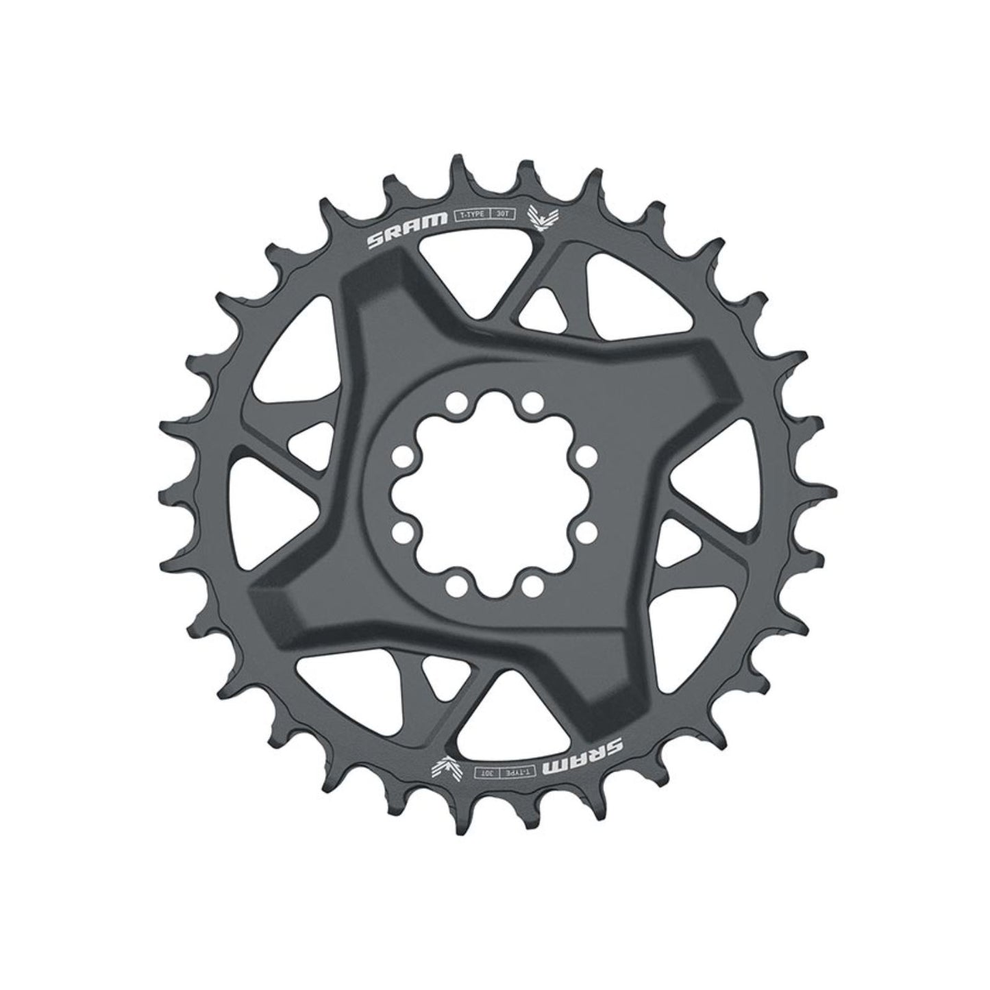 GX Eagle T-Type DM  Chainring  Teeth: 30  Speed: 12  BCD: Direct Mount fits SRAM 8 Bolt  Aluminum  Grey [MPN: 11.6218.054.000]_1176407
