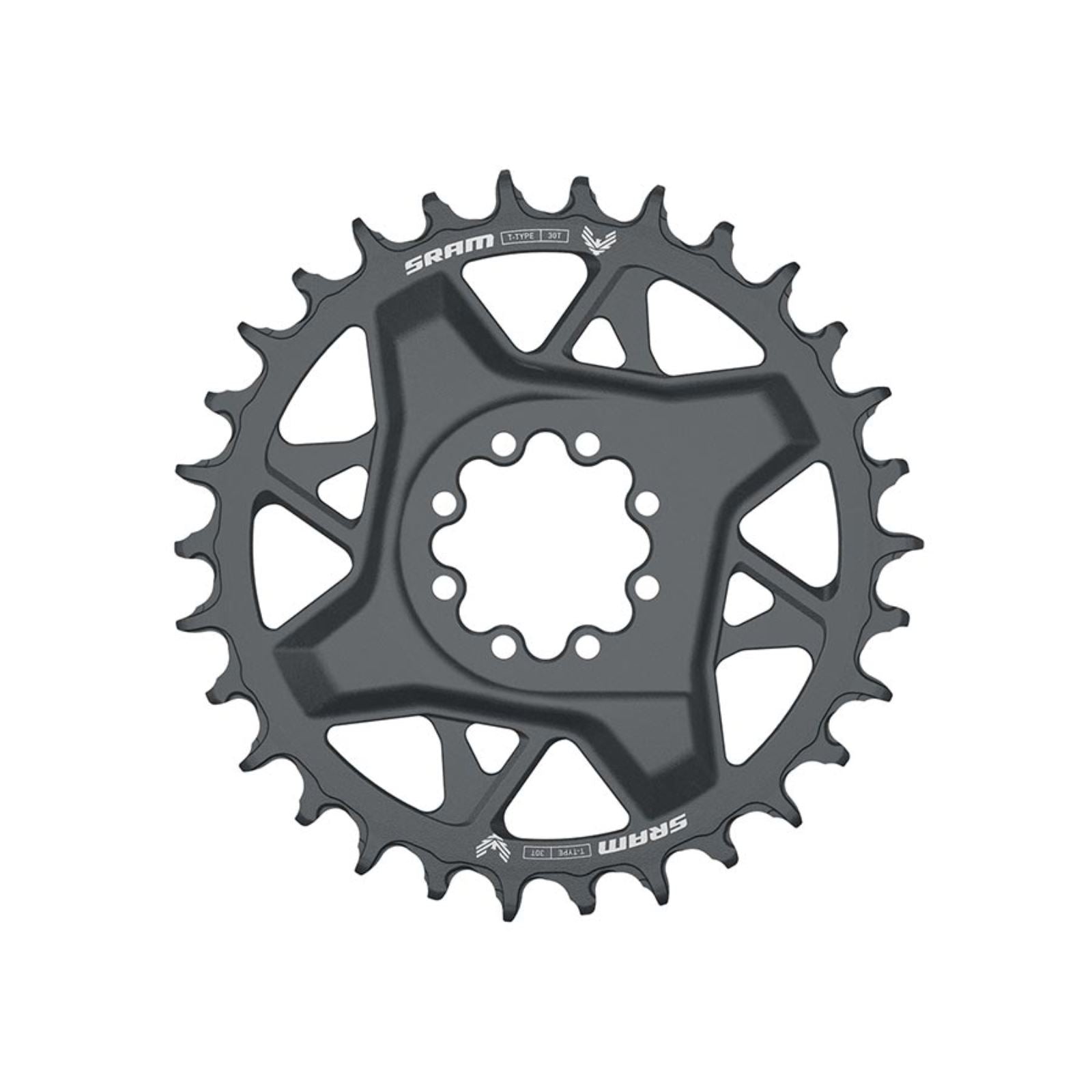 GX Eagle T-Type DM  Chainring  Teeth: 30  Speed: 12  BCD: Direct Mount fits SRAM 8 Bolt  Aluminum  Grey [MPN: 11.6218.054.000]_1176407