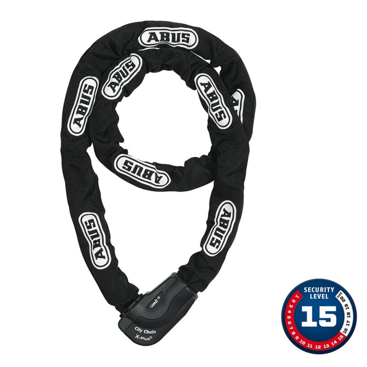 ABUS Granit CityChain XPlus 1060K Chain Lock Key - 10mm, 170cm, 5.6' - Black [MPN: 18897]_1176507