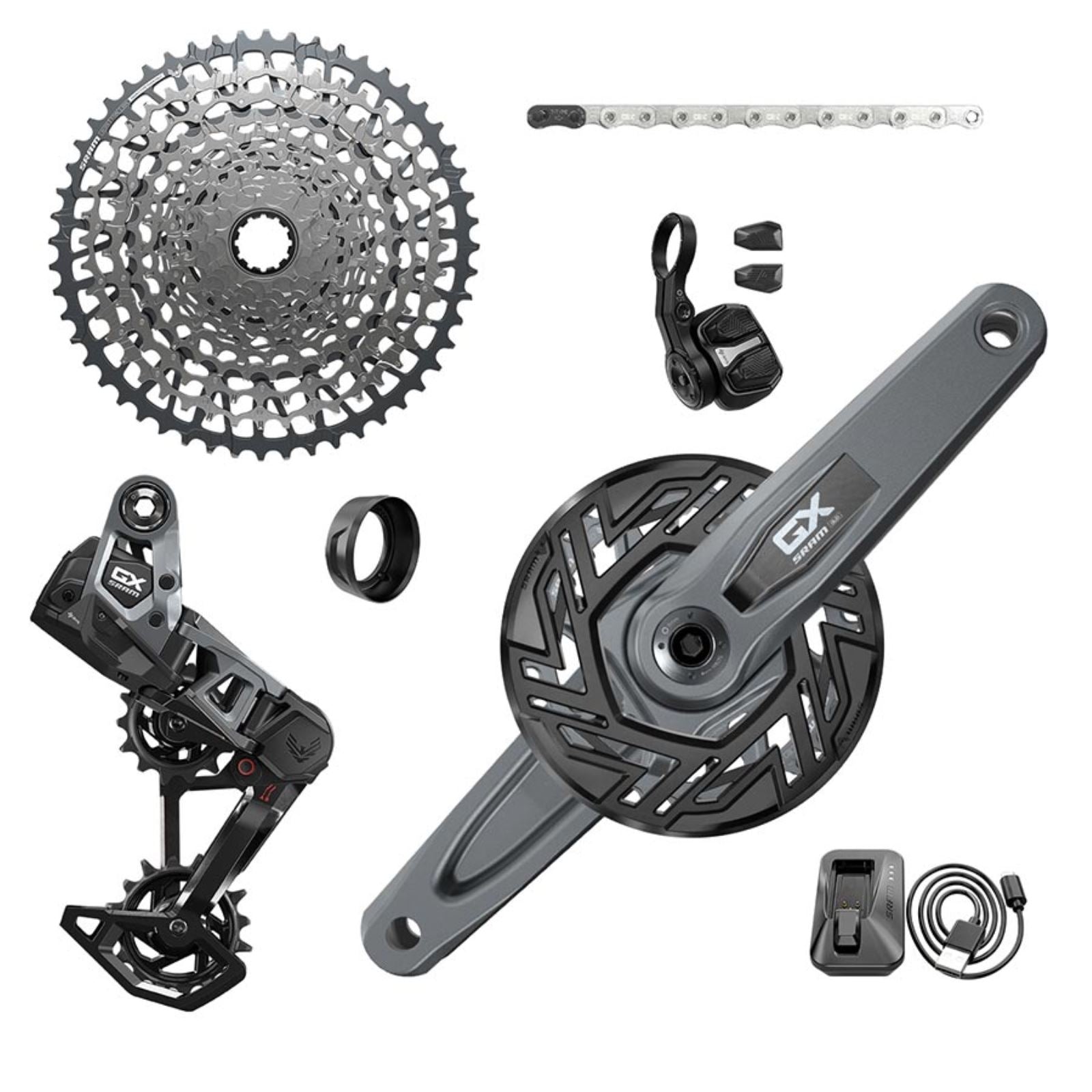 SRAM Groupset - 160mm ISIS Crank Arms, 36T Guard, 10-52t Cassette  [MPN: 00.7918.282.001]_1176499