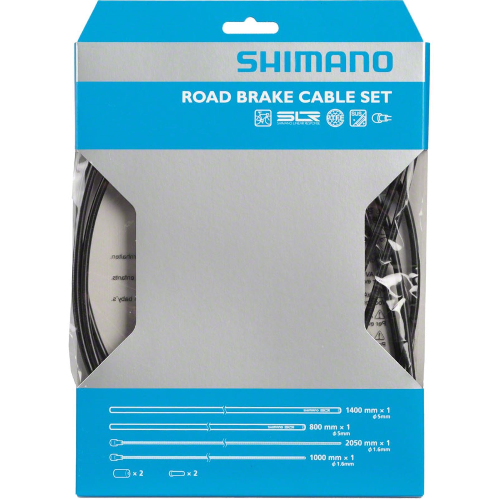 Shimano Road PTFE Brake Cable and Housing Set - Black [MPN: Y80098011]_1182165