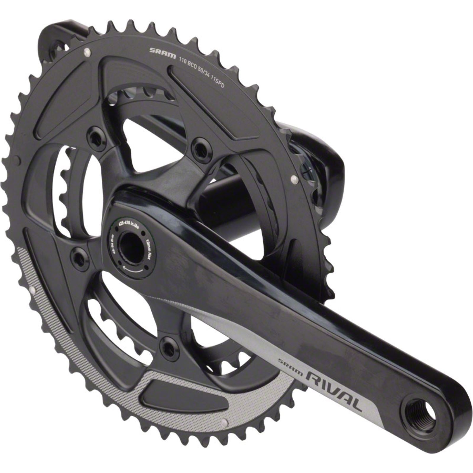 SRAM Rival 22 Crankset - 172.5mm, 11-Speed, 50/34t, Black [MPN: 00.6118.250.004]_1183996