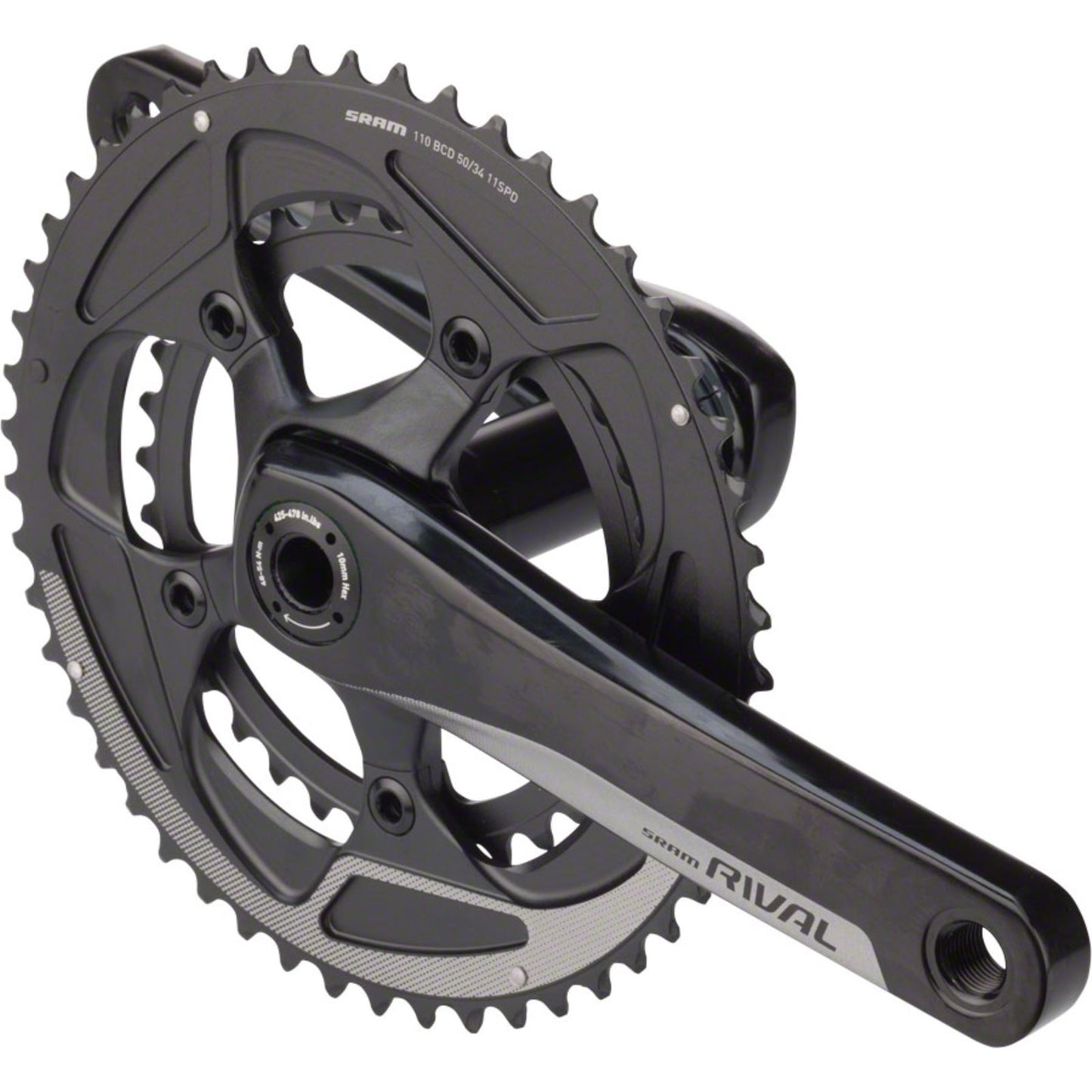 SRAM Rival 22 Crankset - 175mm, 11-Speed, 50/34t, Black [MPN: 00.6118.250.005]_1183973