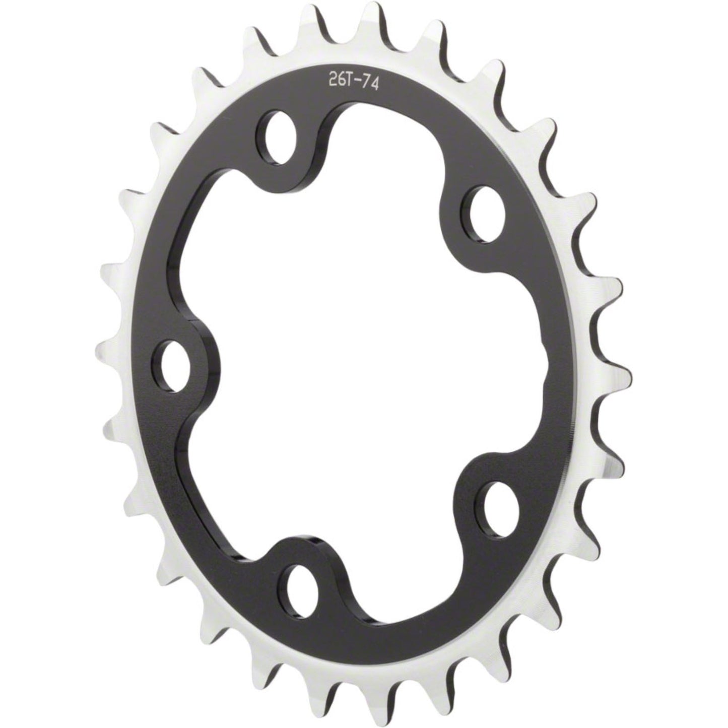 MSW Multi Speed Chainring - 24T, 74mm BCD, Inner, Black [MPN: SPR-317XR BCD74 24T S.B. BLK]_1185406