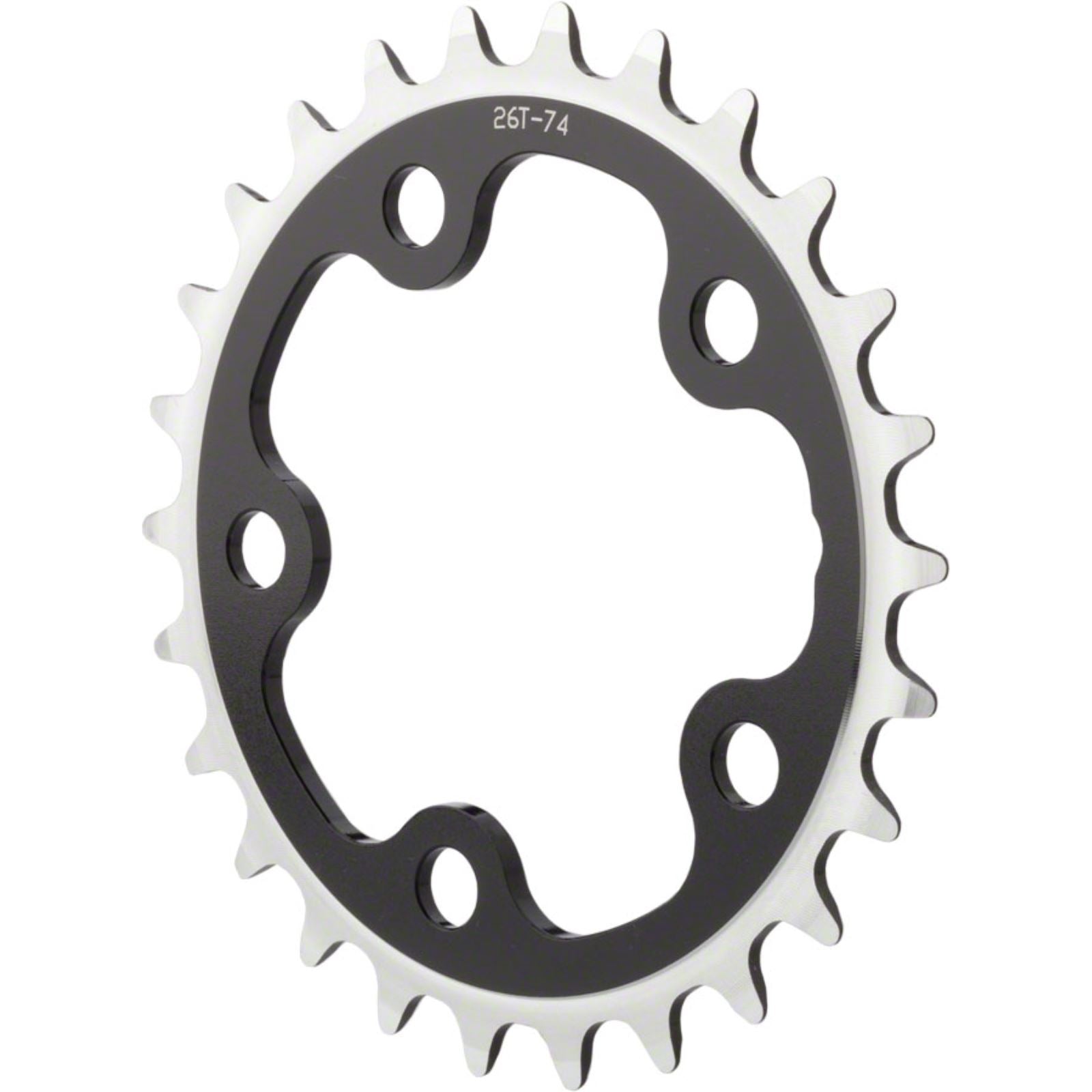 MSW Multi Speed Chainring - 24T, 74mm BCD, Inner, Black [MPN: SPR-317XR BCD74 24T S.B. BLK]_1185406
