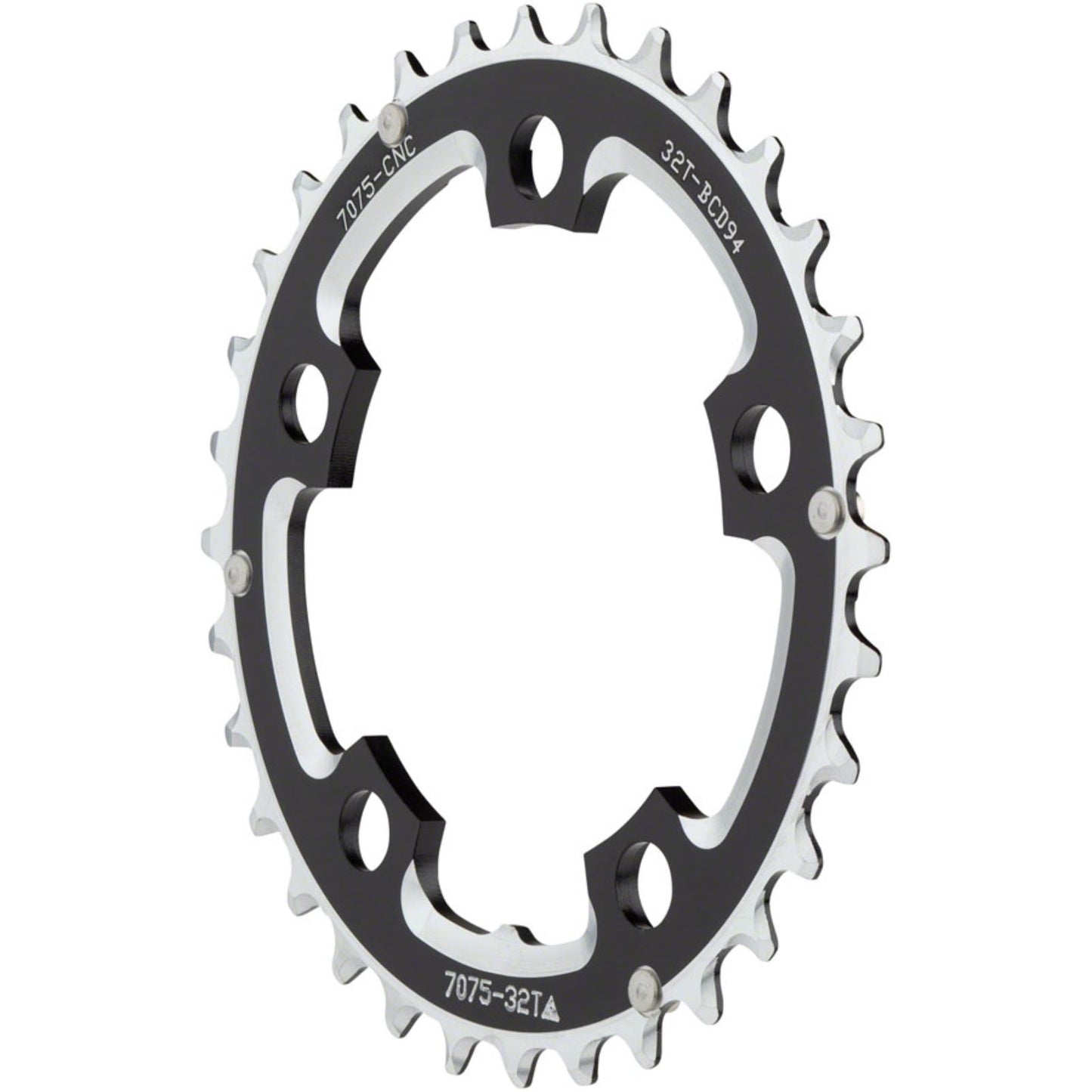 MSW Multi Speed Chainring - 32T, 94mm Black [MPN: SPR-317XR BCD94 32T S.B. BLK]_1185409