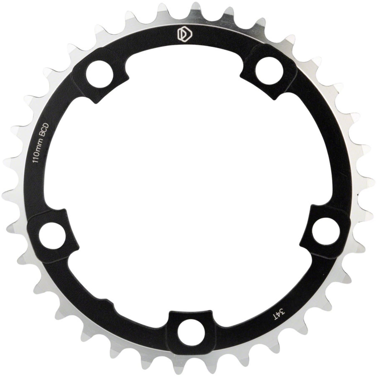 MSW Multi Speed Chainring - 34T, 110mm BCD, Middle, Black [MPN: WB290]_1185417