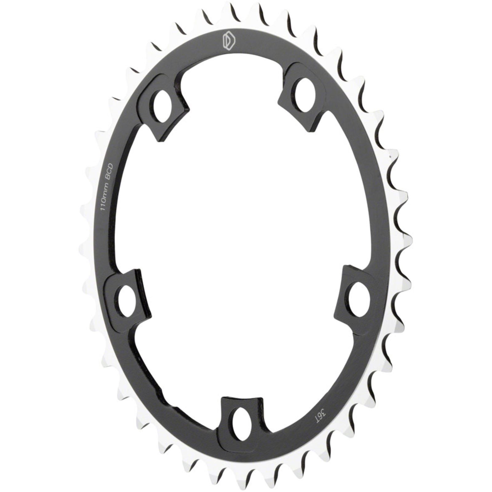 MSW Multi Speed Chainring - 38T, 110mm, Middle, Black [MPN: SPR-317XR BCD110 38T S.B. BLK]_1185398