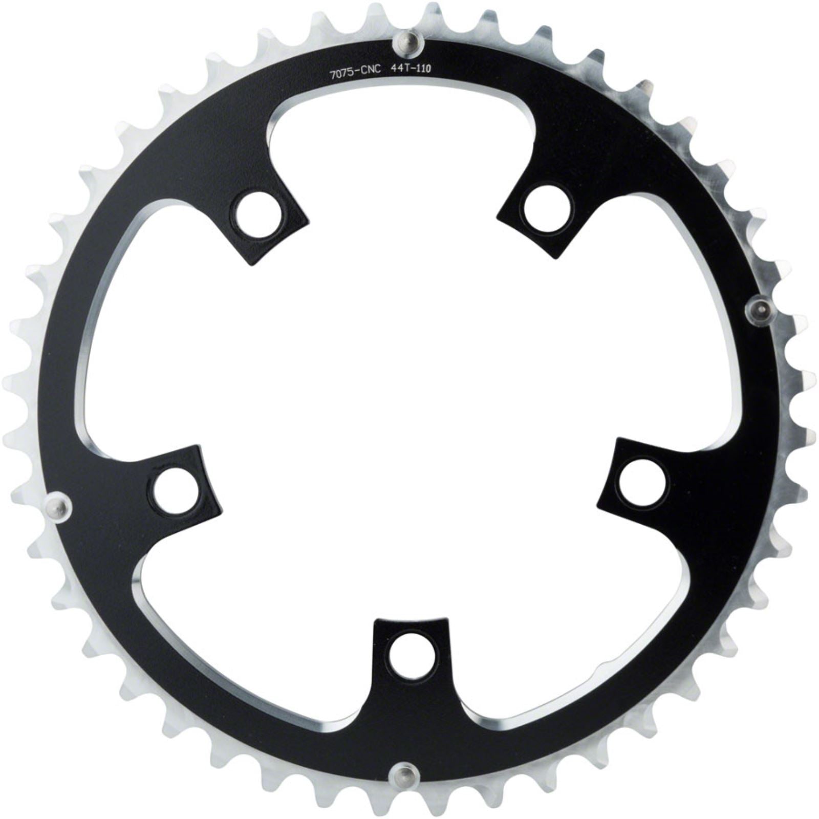 MSW Multi Speed Chainring - 44T, 110mm, Outer, Black [MPN: SPR-317XR BCD110 44T S.B. BLK]_1185397
