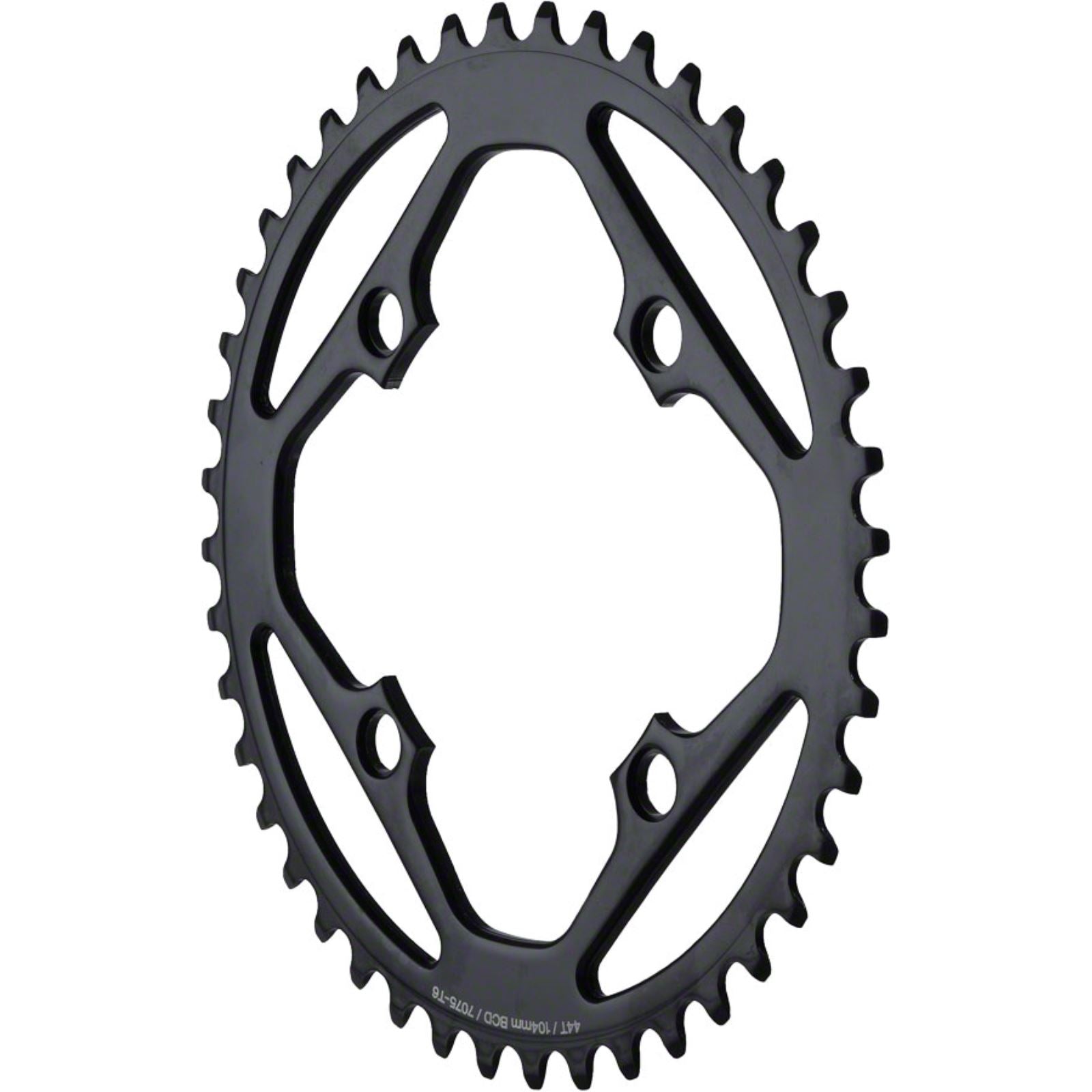 MSW Chainring - 44T, 104mm BCD, Outer, Black [MPN: SAR-44T-BCD104 S.B. BLK]_1185677