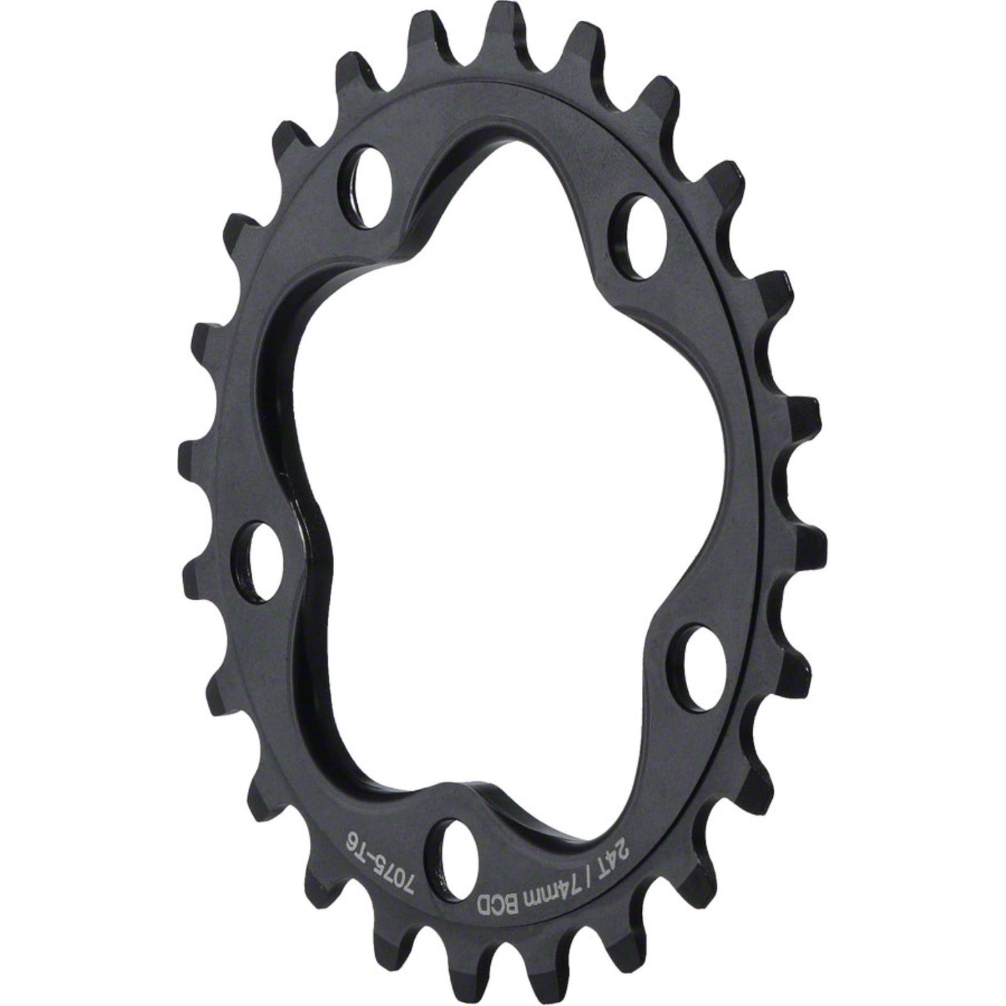 MSW Chainring - 30T, 74mm BCD, Inner, Black [MPN: SAR-30T-BCD74 S.B. BLK]_1185686
