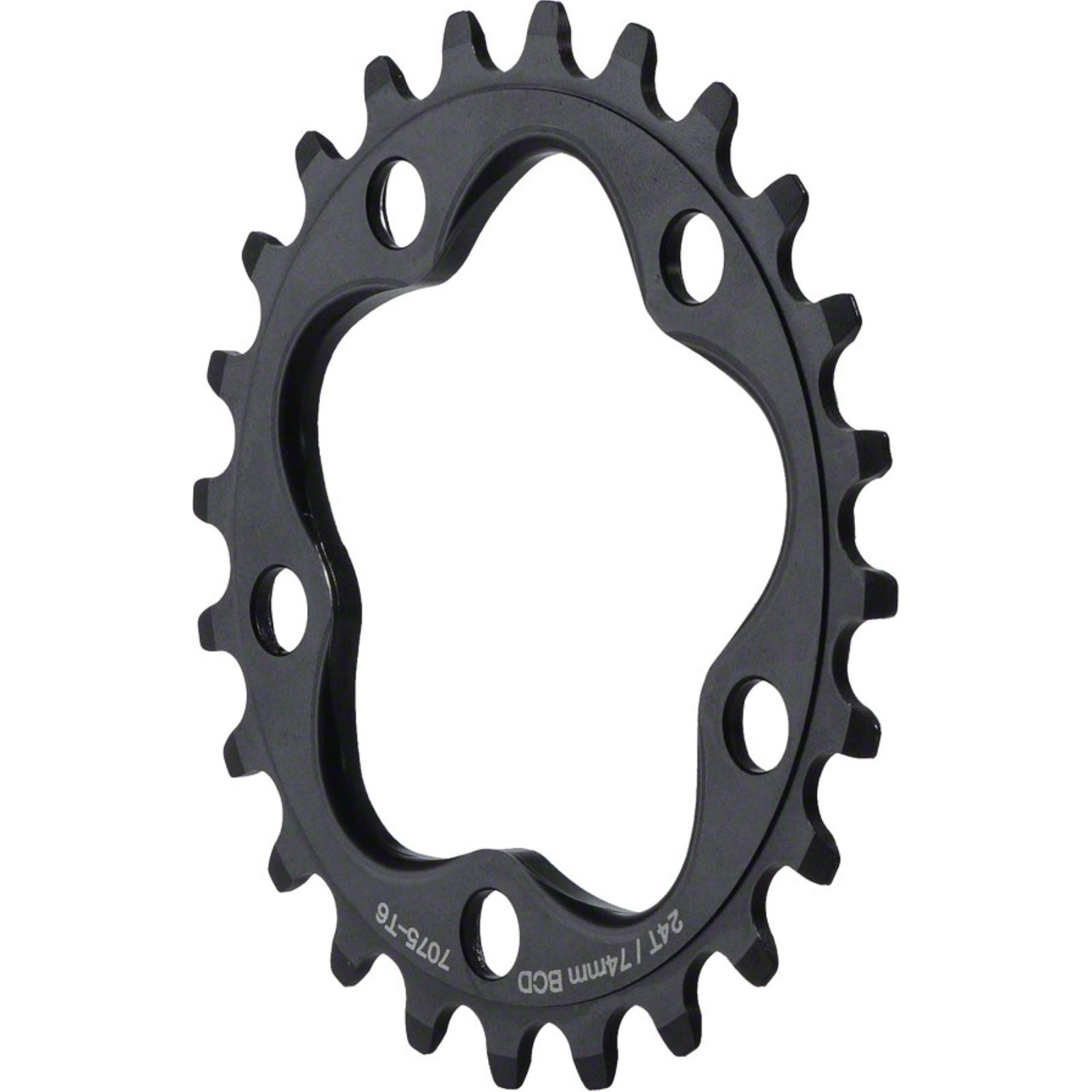 MSW Chainring - 30T, 74mm BCD, Inner, Black [MPN: SAR-30T-BCD74 S.B. BLK]_1185686