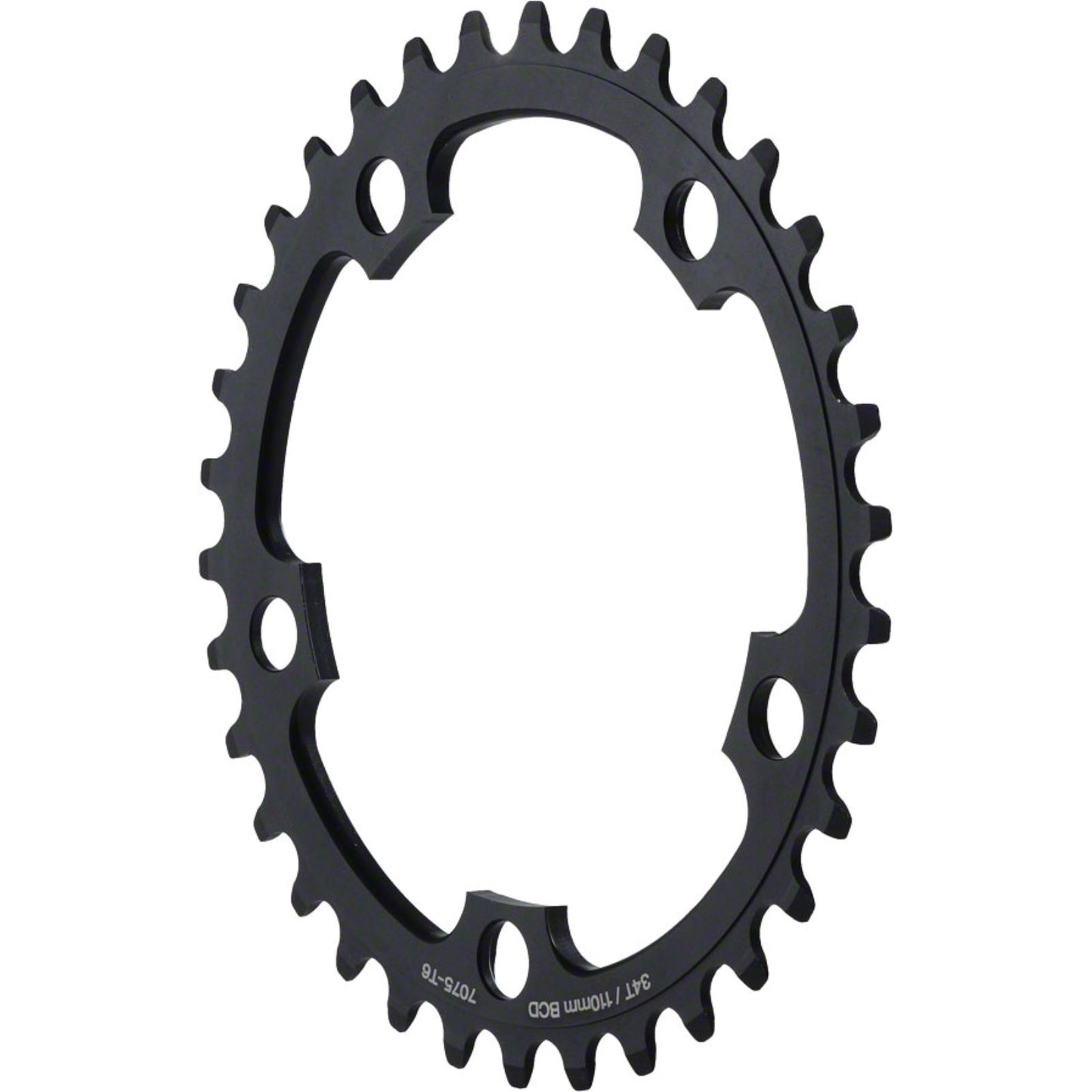 MSW Chainring - 34T, 110mm BCD, Middle, Black [MPN: SAR-34T-BCD110 S.B. BLK]_1185687