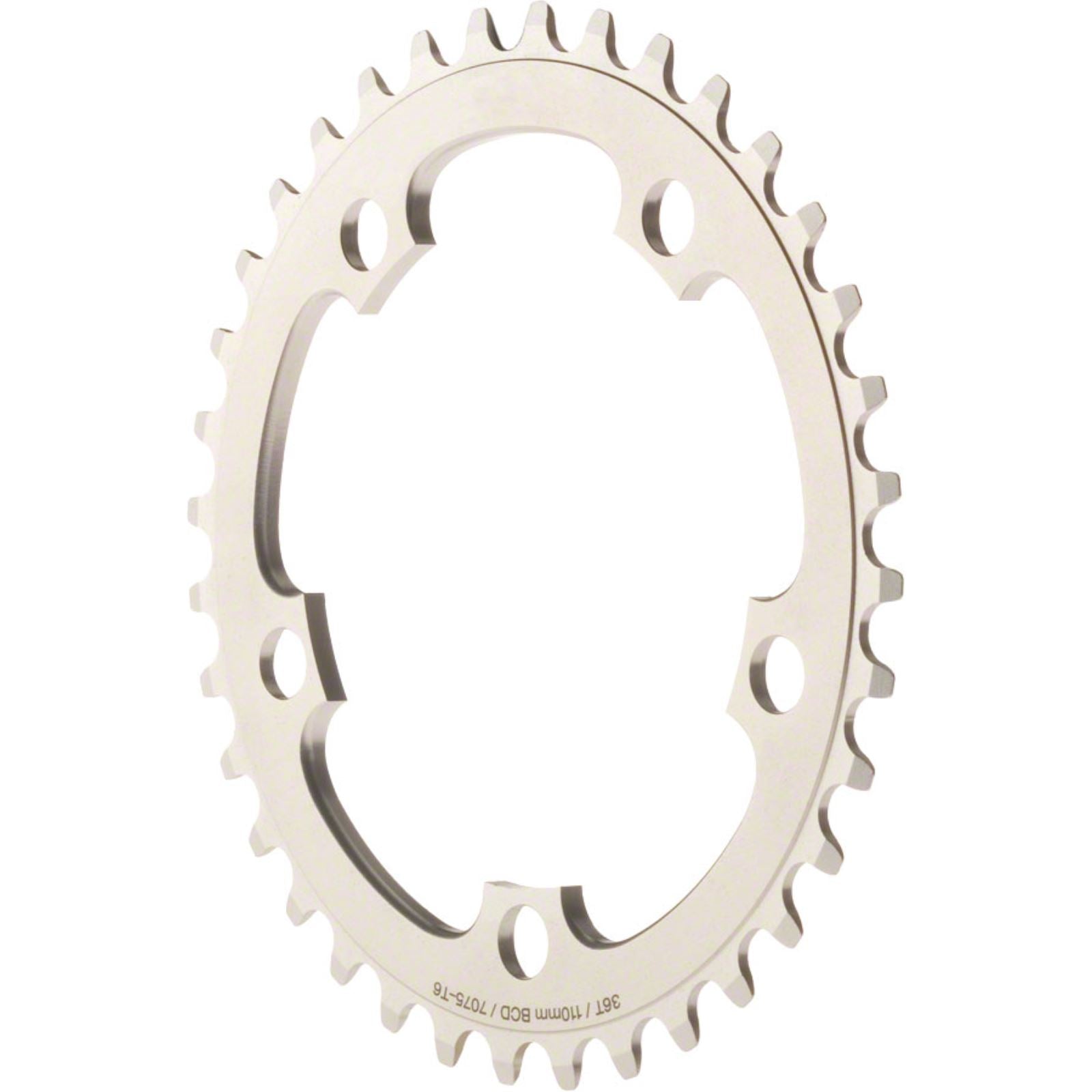 MSW Chainring - 36T, 110mm BCD, Middle, Silver [MPN: SAR-36T-BCD110 S.B. SIL]_1185690