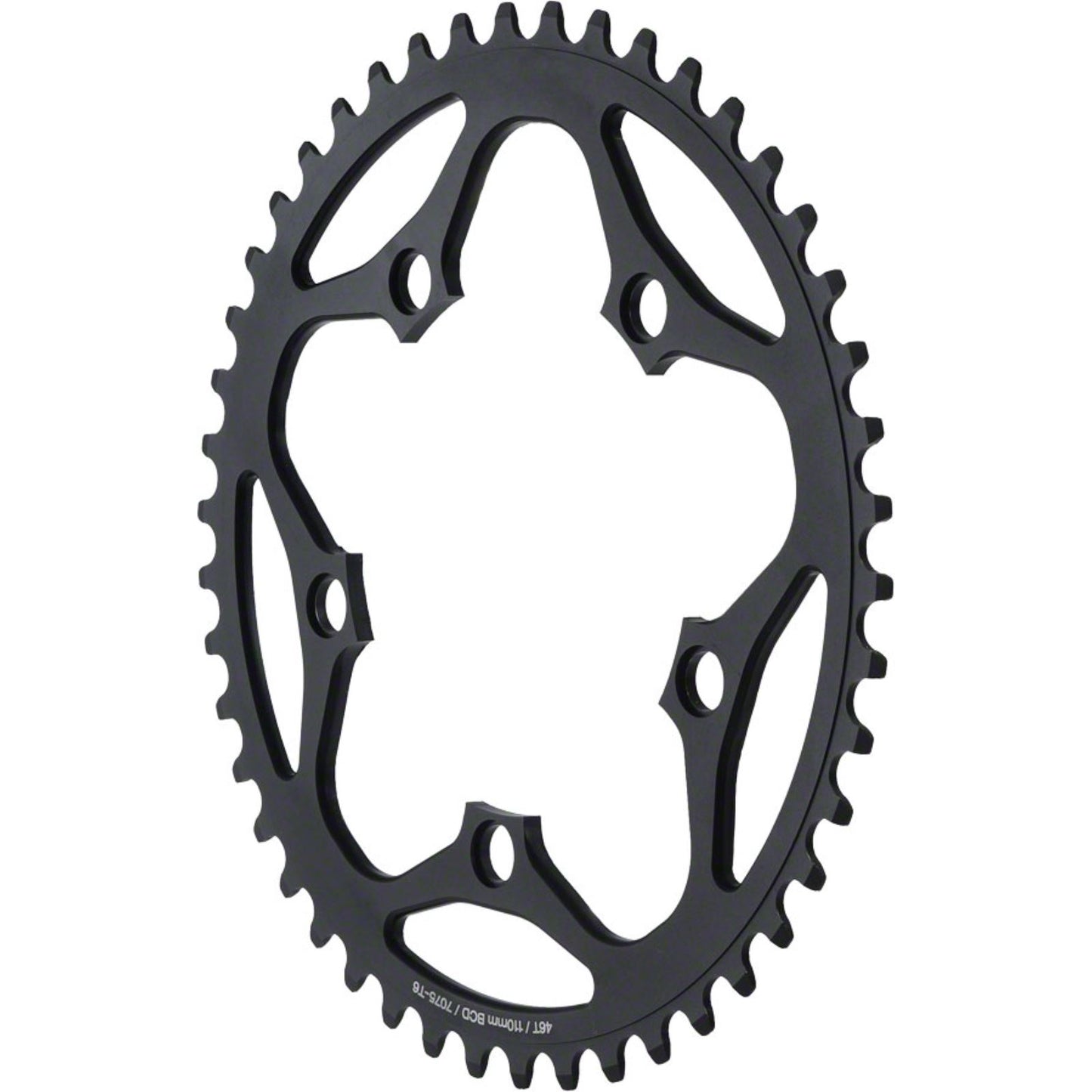 MSW Chainring - 42T, 110mm BCD, Outer, Black [MPN: SAR-42T-BCD110 S.B. BLK]_1185694