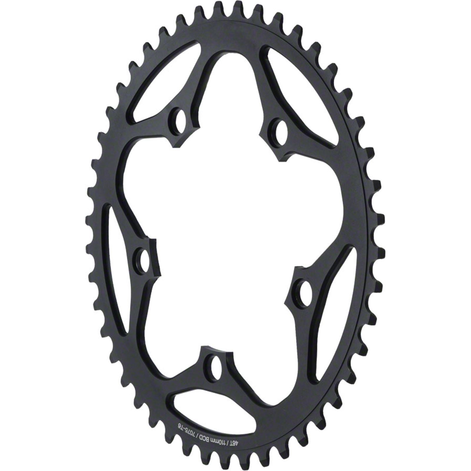 MSW Chainring - 42T, 110mm BCD, Outer, Black [MPN: SAR-42T-BCD110 S.B. BLK]_1185694