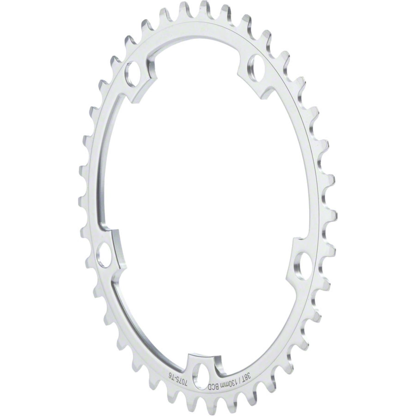 MSW Chainring - 52T, 130mm BCD, Outer, Silver [MPN: SAR-52T-BCD130  S.B. SIL]_1185763