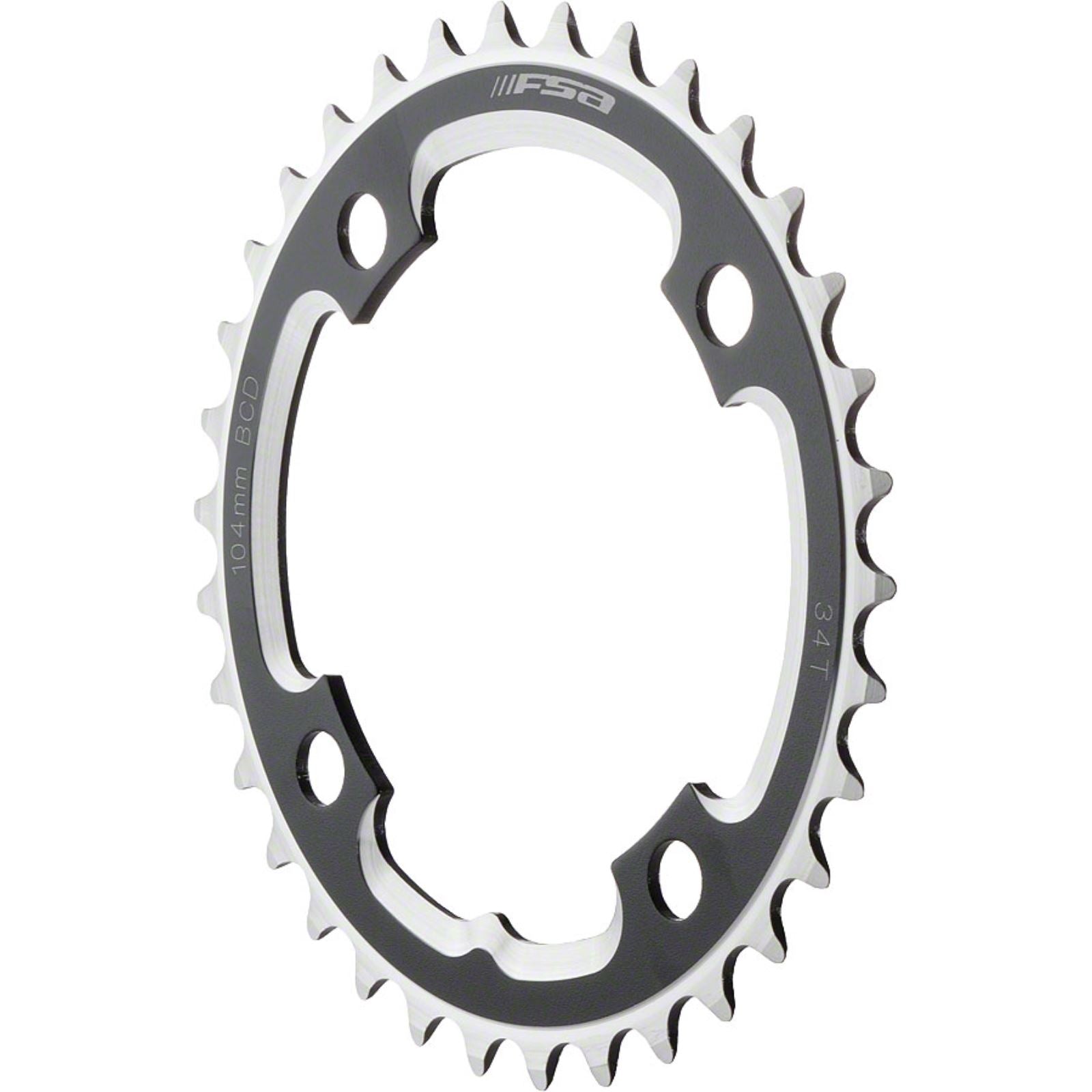 Full Speed Ahead DH/SS MTB 38T 104mm Chainring 3mm Thick - Black [MPN: 380-1038A]_1186022