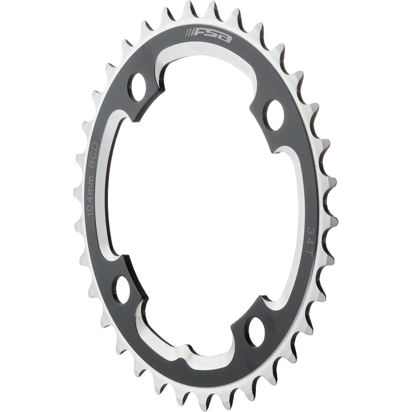 Full Speed Ahead DH Pro MTB Chainring - 40t, 104 BCD, 4-Bolt, Aluminum, Black [MPN: 380-1040A]_1186221