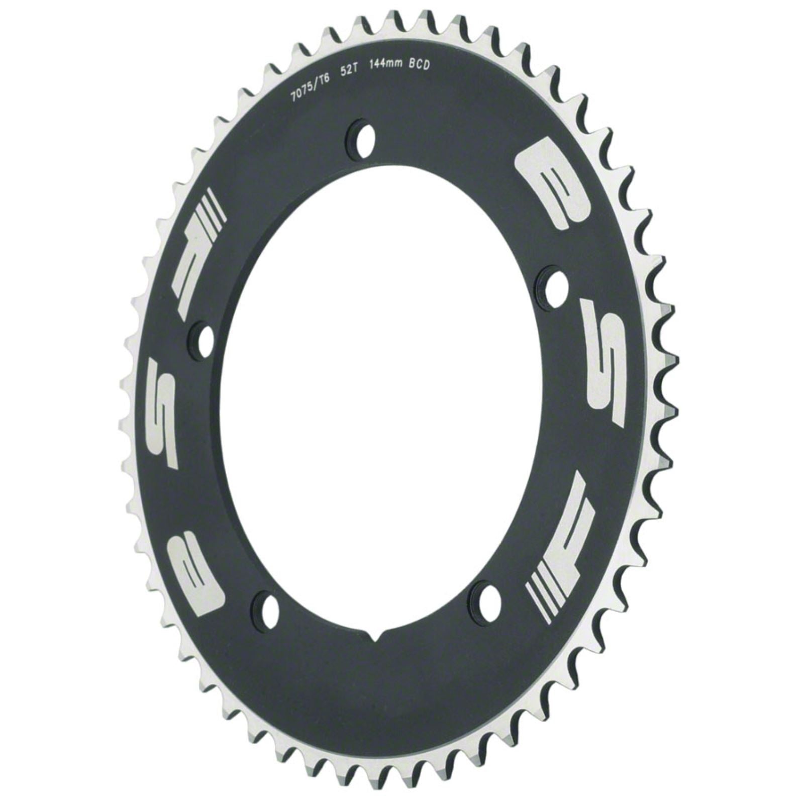Full Speed Ahead Pro Track 52t x144mm Black Chainring 1/2"x1/8" [MPN: 374-0052]_1186142