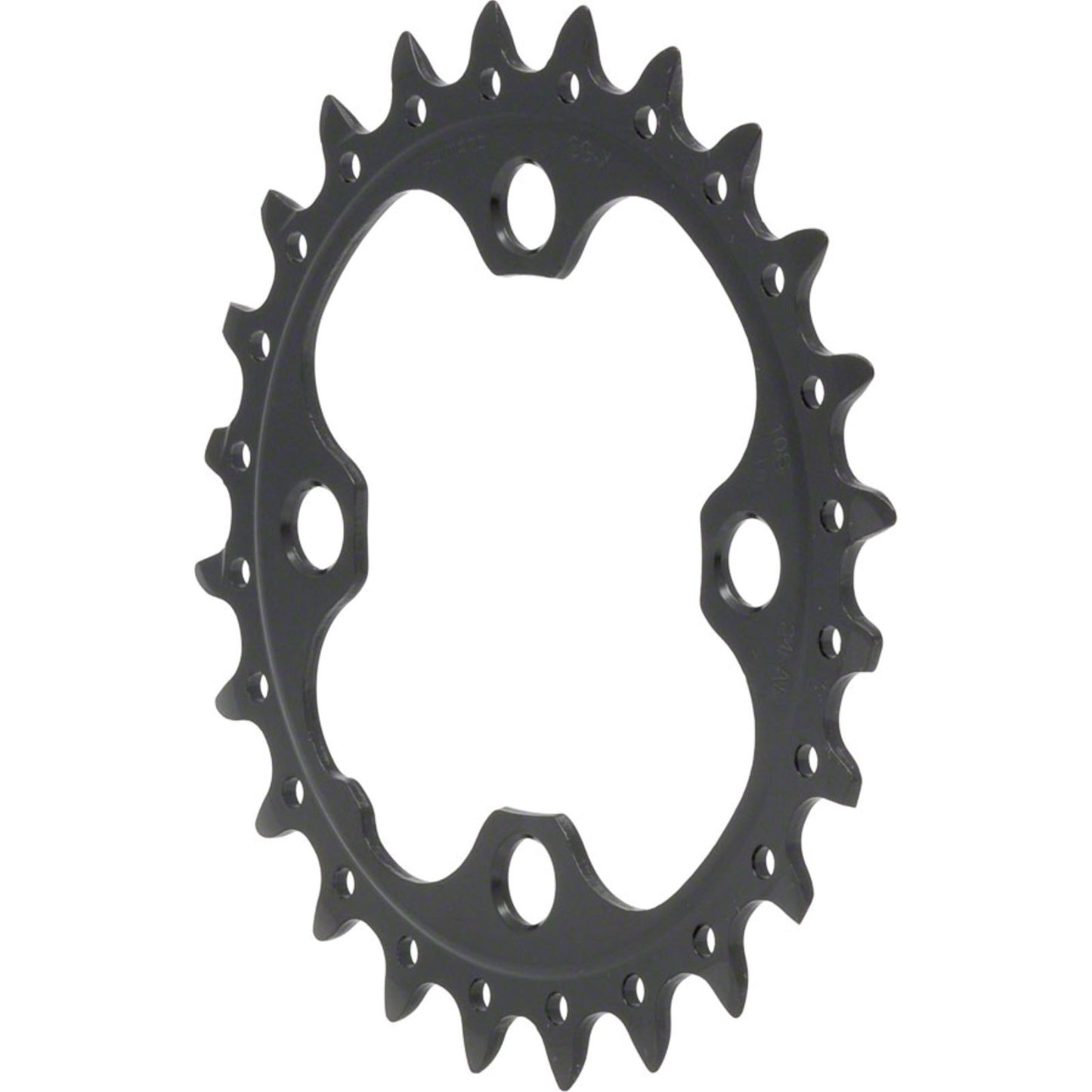 Shimano 24t 64mm 10-Speed Inner Chainring - Black [MPN: Y1LU24000]_1186532