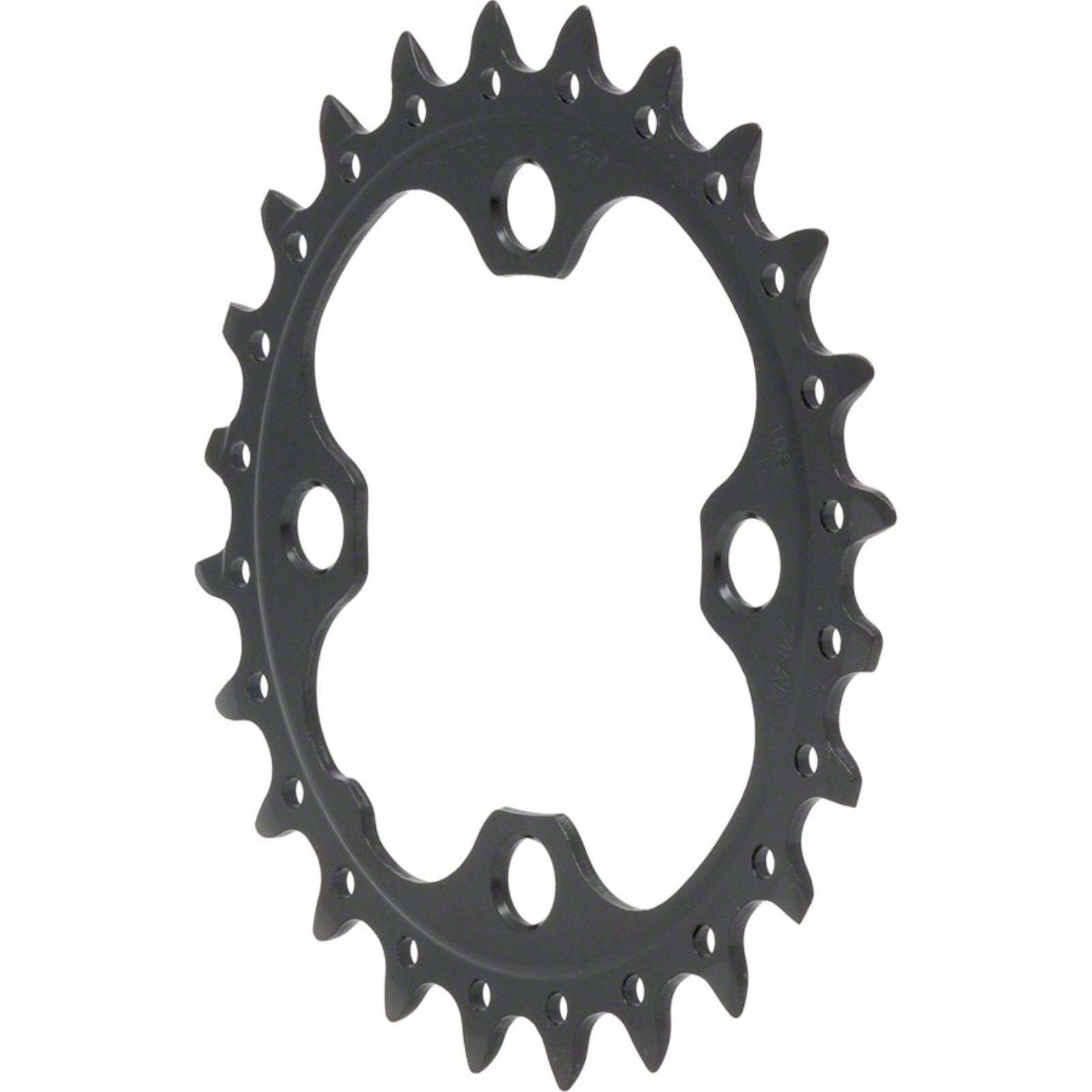 Shimano 24t 64mm 10-Speed Inner Chainring - Black [MPN: Y1LU24000]_1186532