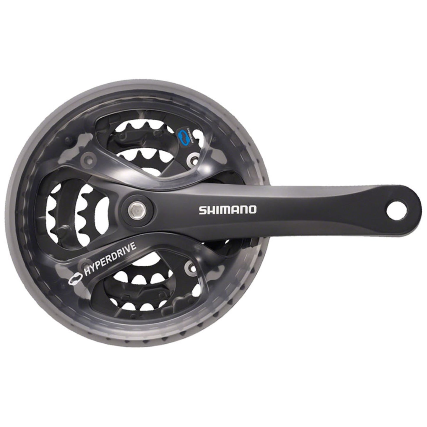Shimano Acera FC-M361 Crankset - 170mm, 7/8-Speed, 48/38/28t, Black [MPN: EFCM361C888CL]_1186785