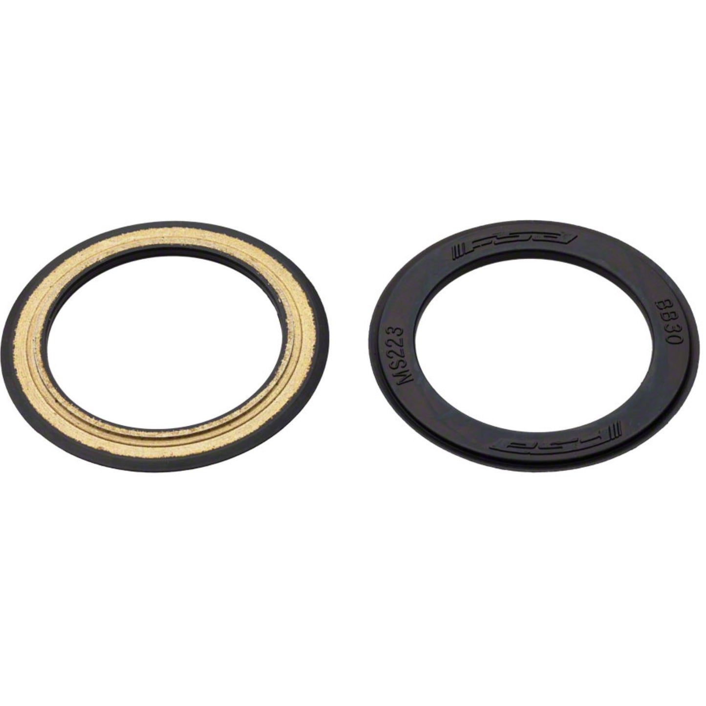 Full Speed Ahead BB30 Bearing Covers - Black - Rubber Coated Pair [MPN: 230-5013]_1186999