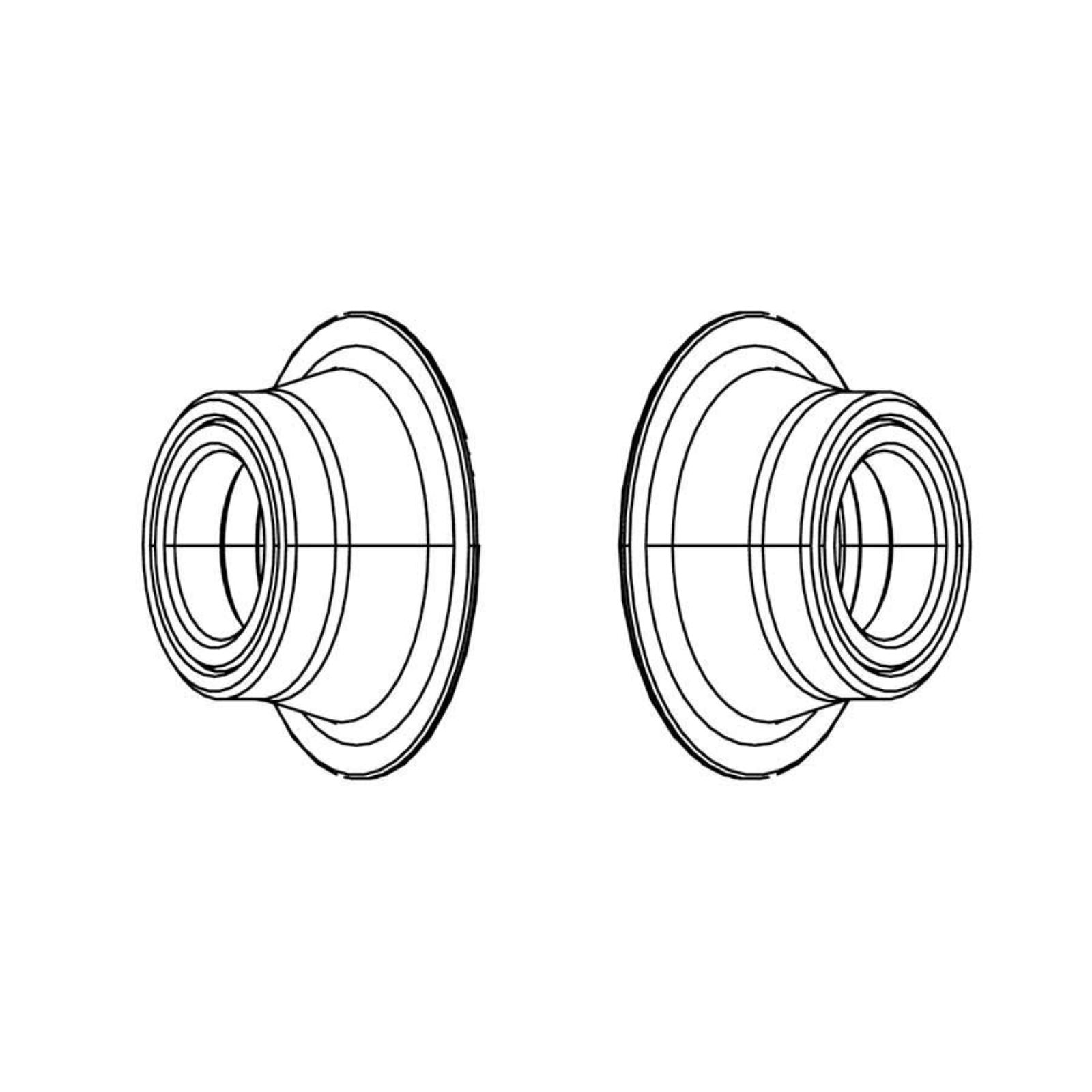 Zipp 77 Disc Conversion Caps for Front - 100 x 12mm - Thru Axle [MPN: 11.1918.046.000]_1304349
