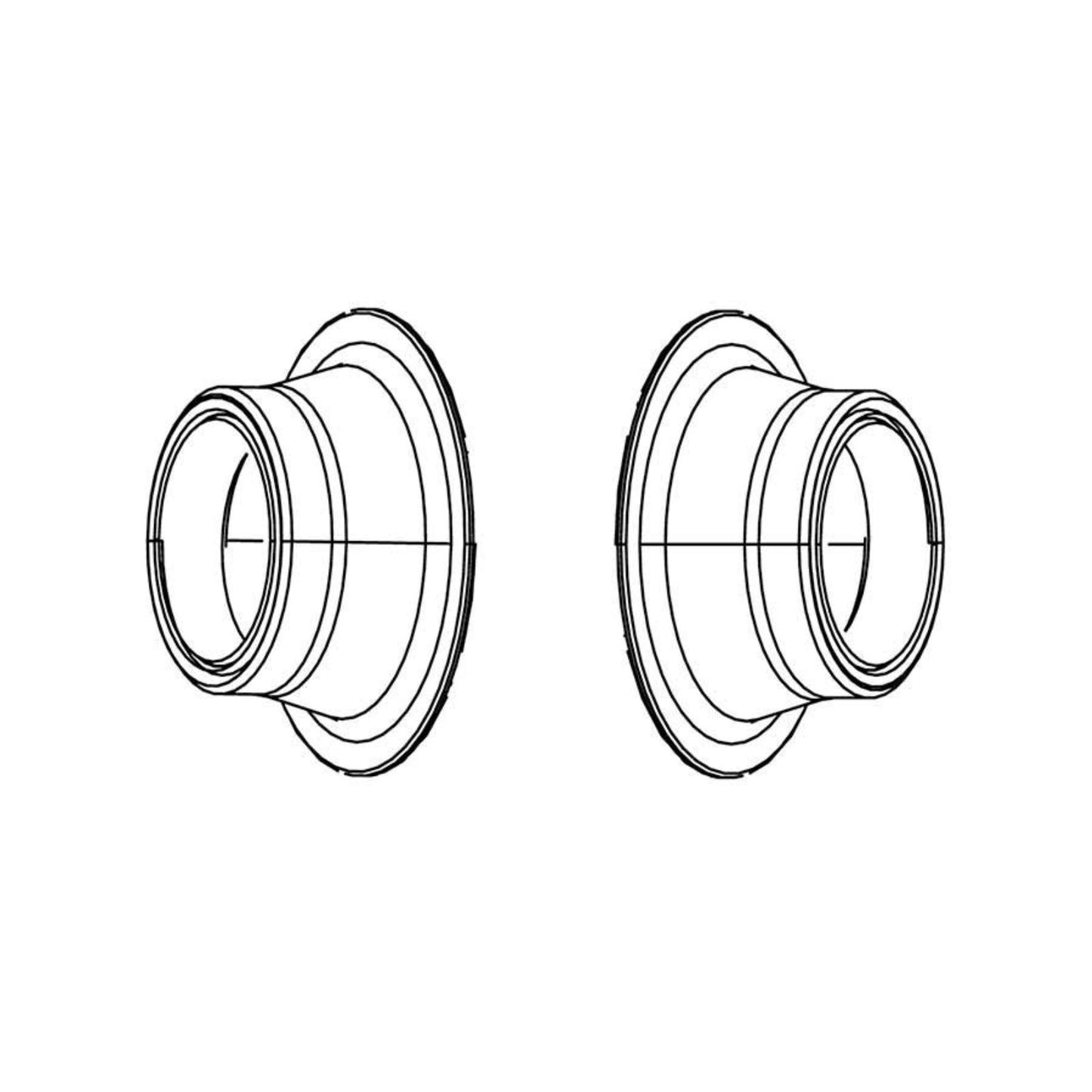 Zipp 77 Disc Conversion Caps for Front - 100 x 15mm - Thru Axle [MPN: 11.1918.046.001]_1304548