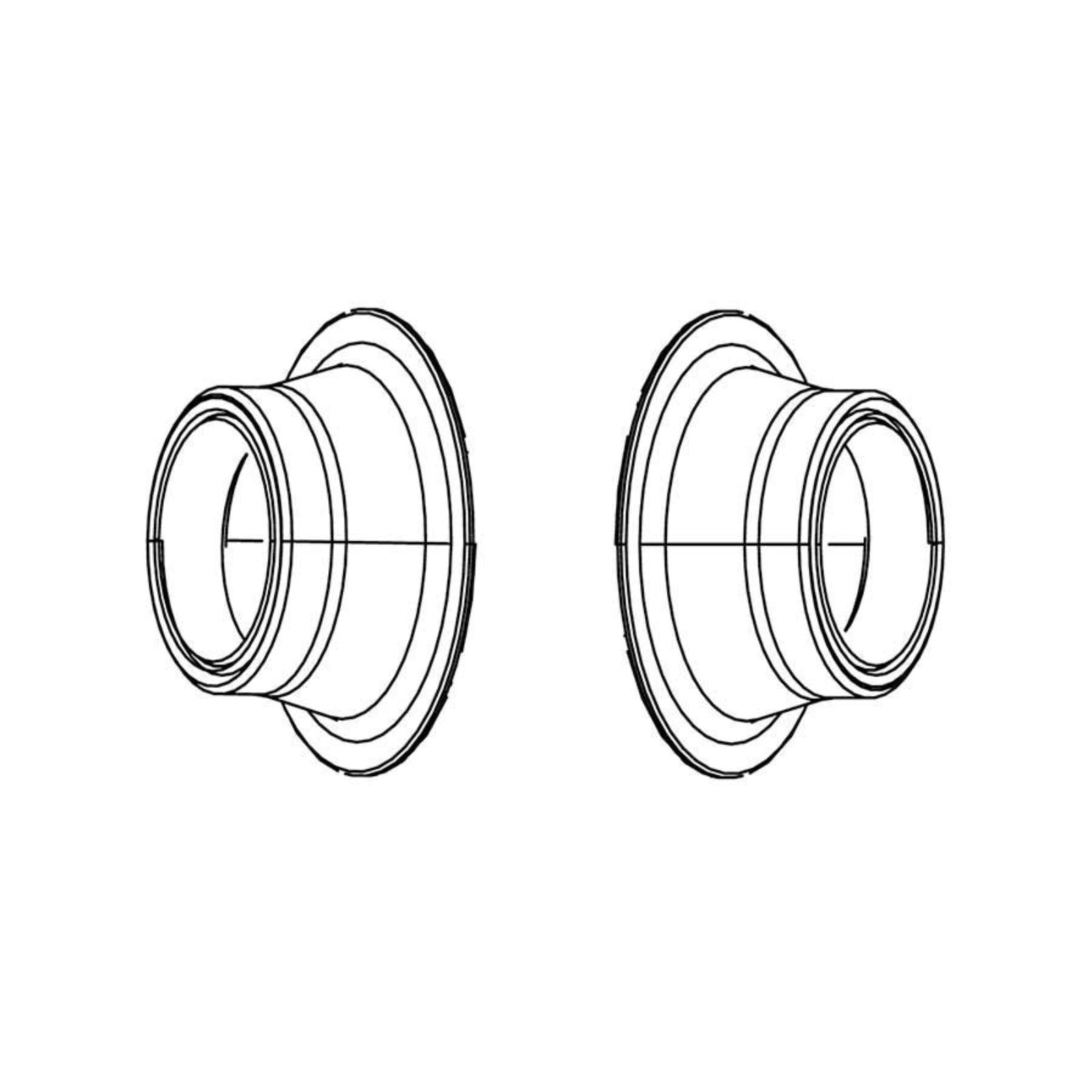 Zipp 77 Disc Conversion Caps for Front - 100 x 15mm - Thru Axle [MPN: 11.1918.046.001]_1304548