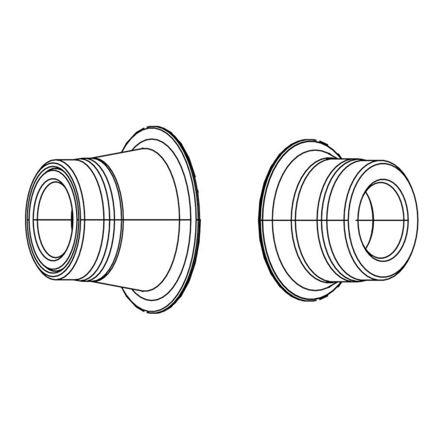 Zipp Conversion Caps 177 Disc Hub for Rear - 12mm x 142mm - Thru Axle [MPN: 11.1918.046.003]_1304476