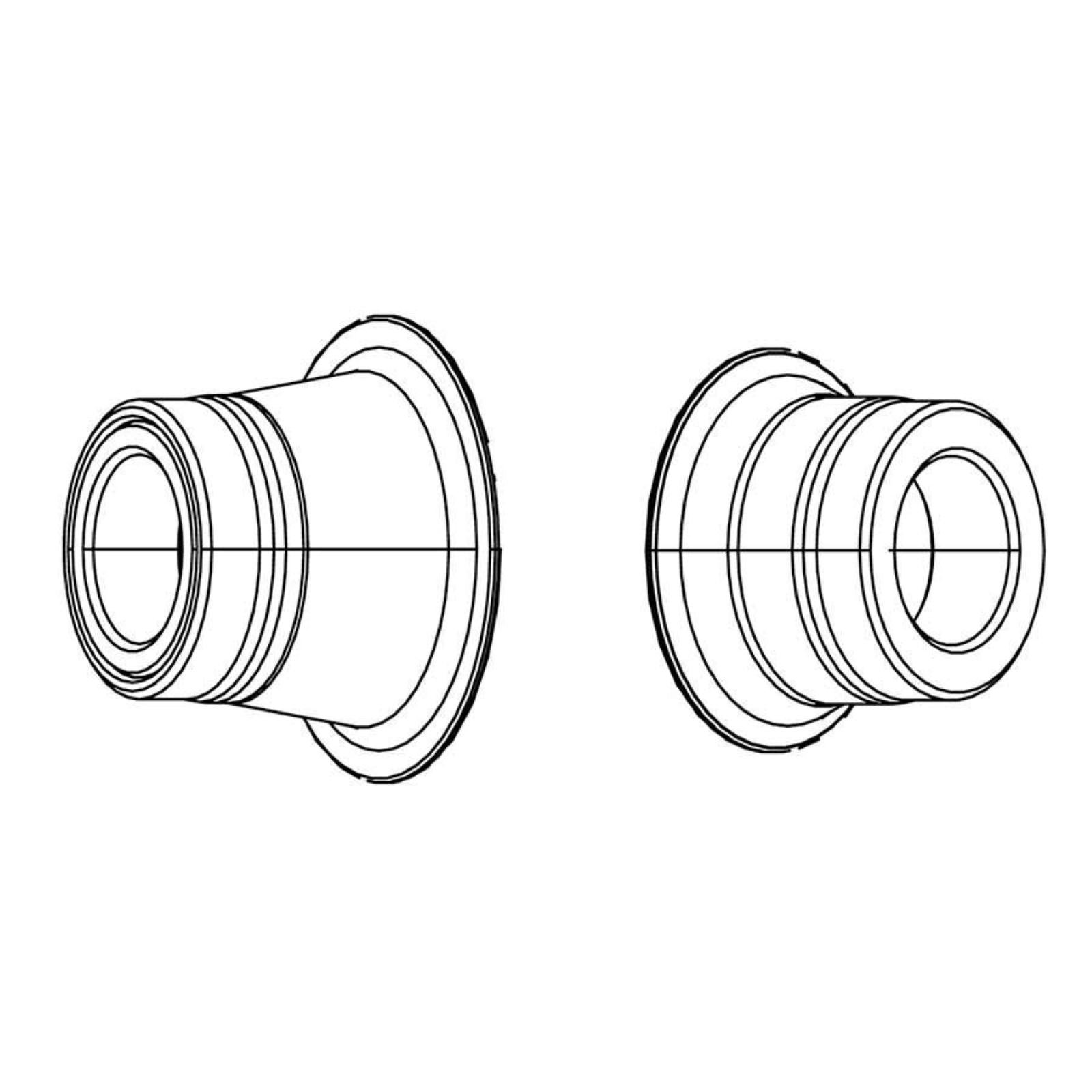 Zipp Conversion Caps 177 Disc Hub for Rear - 12mm x 142mm - Thru Axle [MPN: 11.1918.046.003]_1304476