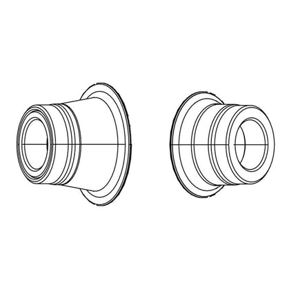 Zipp Conversion Caps 177 Disc Hub for Rear - 12mm x 142mm - Thru Axle [MPN: 11.1918.046.003]_1304476
