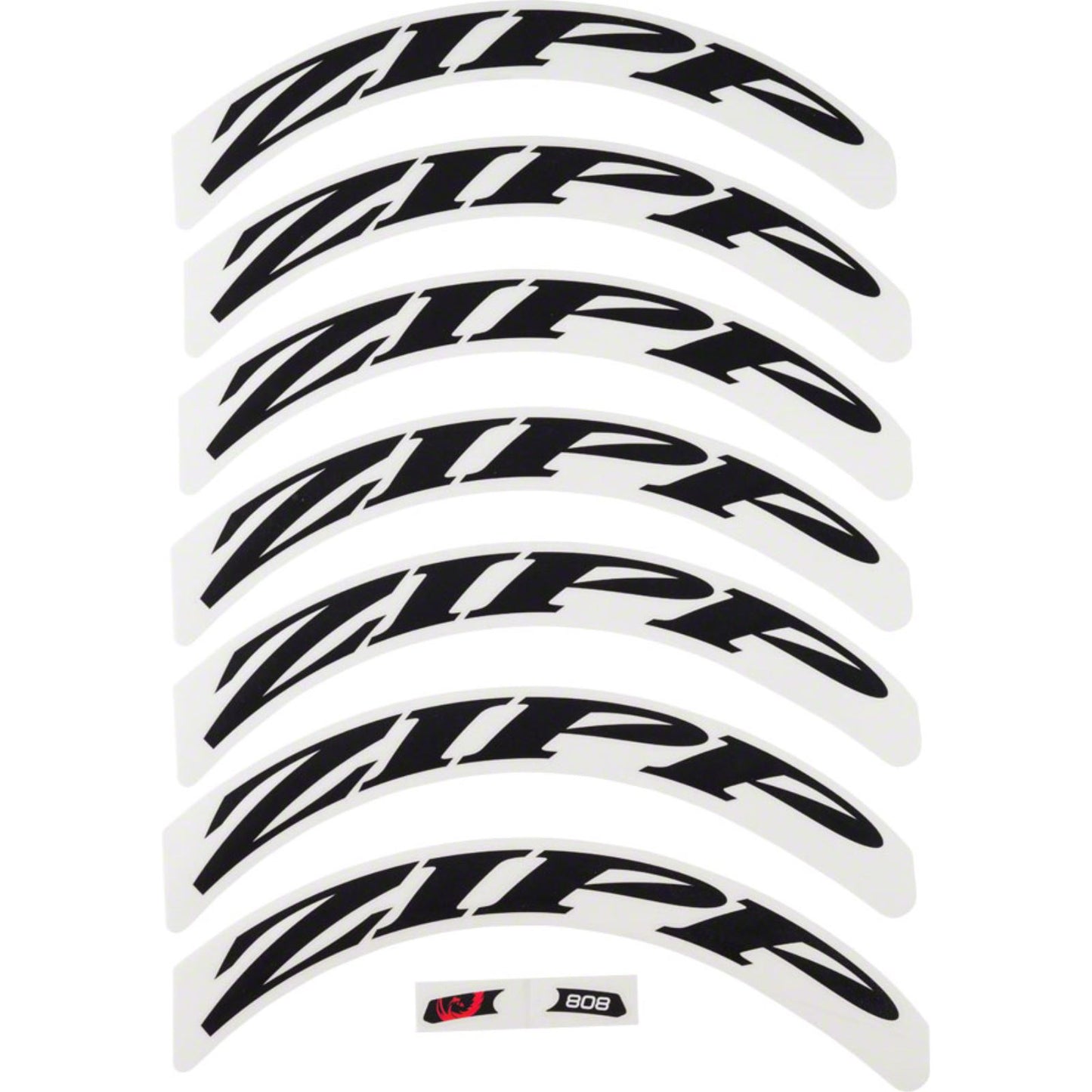 Zipp Decal Set - Disc/808 Matte Black Logo - Complete for One Wheel [MPN: 11.1918.015.003]_1196936