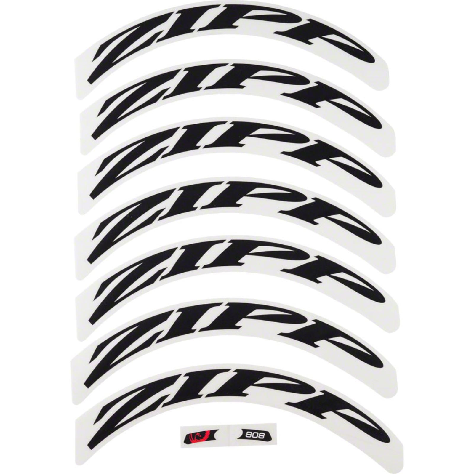 Zipp Decal Set - Disc/808 Matte Black Logo - Complete for One Wheel [MPN: 11.1918.015.003]_1196936