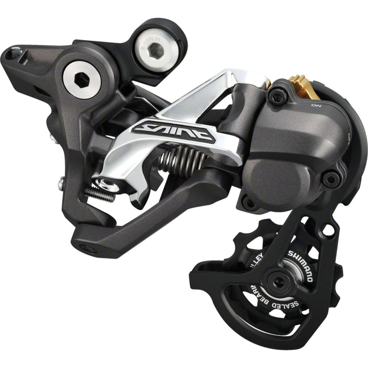 Shimano Rear Derailleur - 10 Speed - Short Cage - Black - Saint RD-M820-SS1  [MPN: IRDM820SS1]_1199490