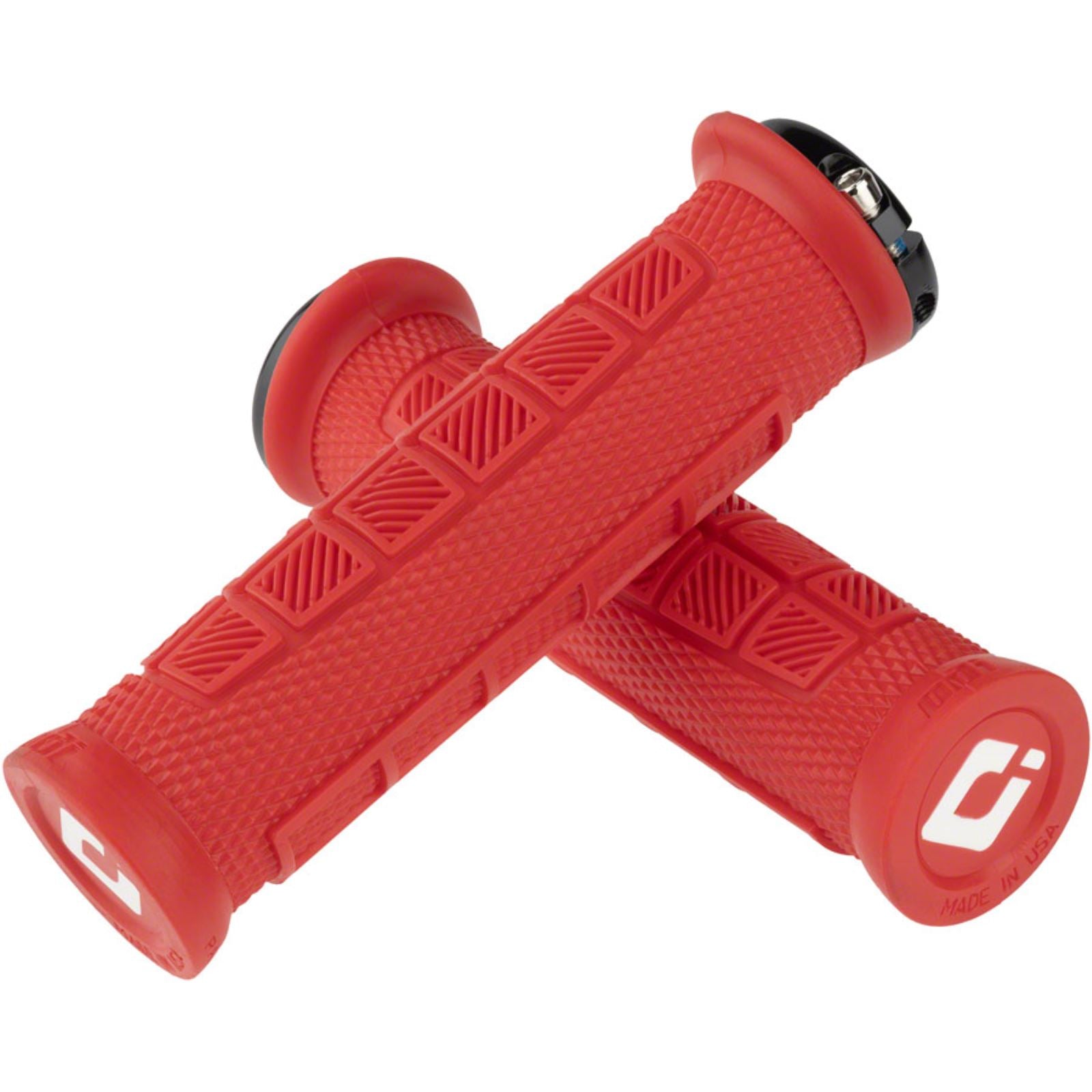 ODI Elite Pro Grips - Burnt Red Black, Lock-On [MPN: D33EPBR-B]_1207161