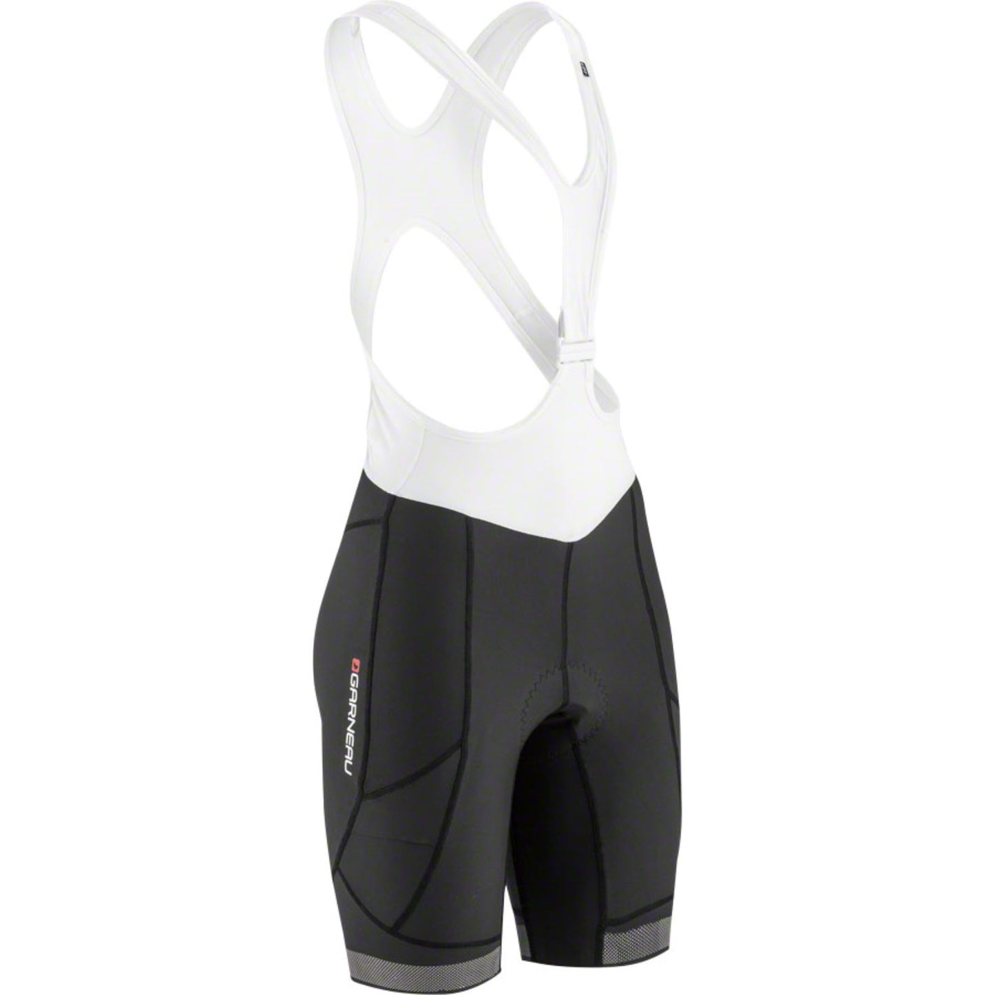 Louis Garneau CB Neo Power RTR Women's Bib Shorts - Black/White - Large CLOSEOUT [MPN: 1058386-252-L]_1498410