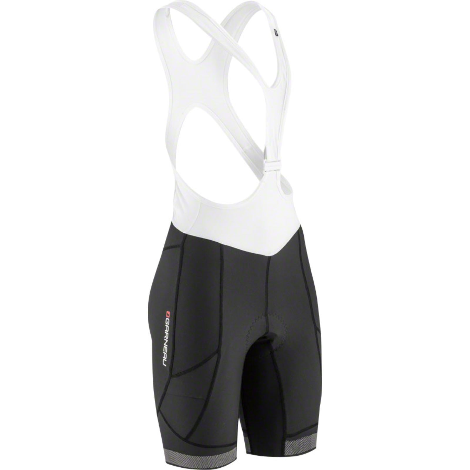 Louis Garneau CB Neo Power RTR Women's Bib Shorts - Black/White - Large CLOSEOUT [MPN: 1058386-252-L]_1498410
